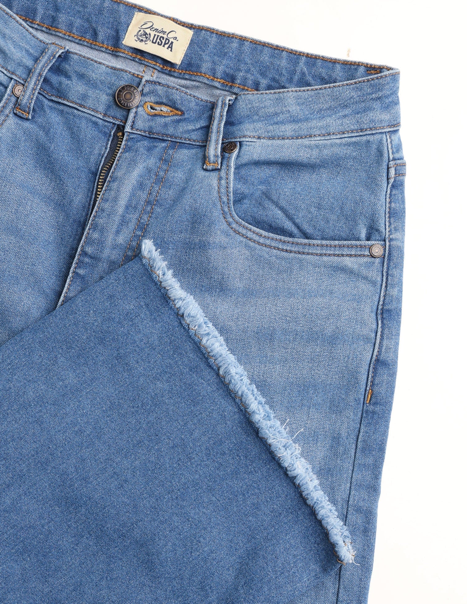 High Rise Wide Leg Fit Jeans Blue - U.S. Polo Assn. India | Large