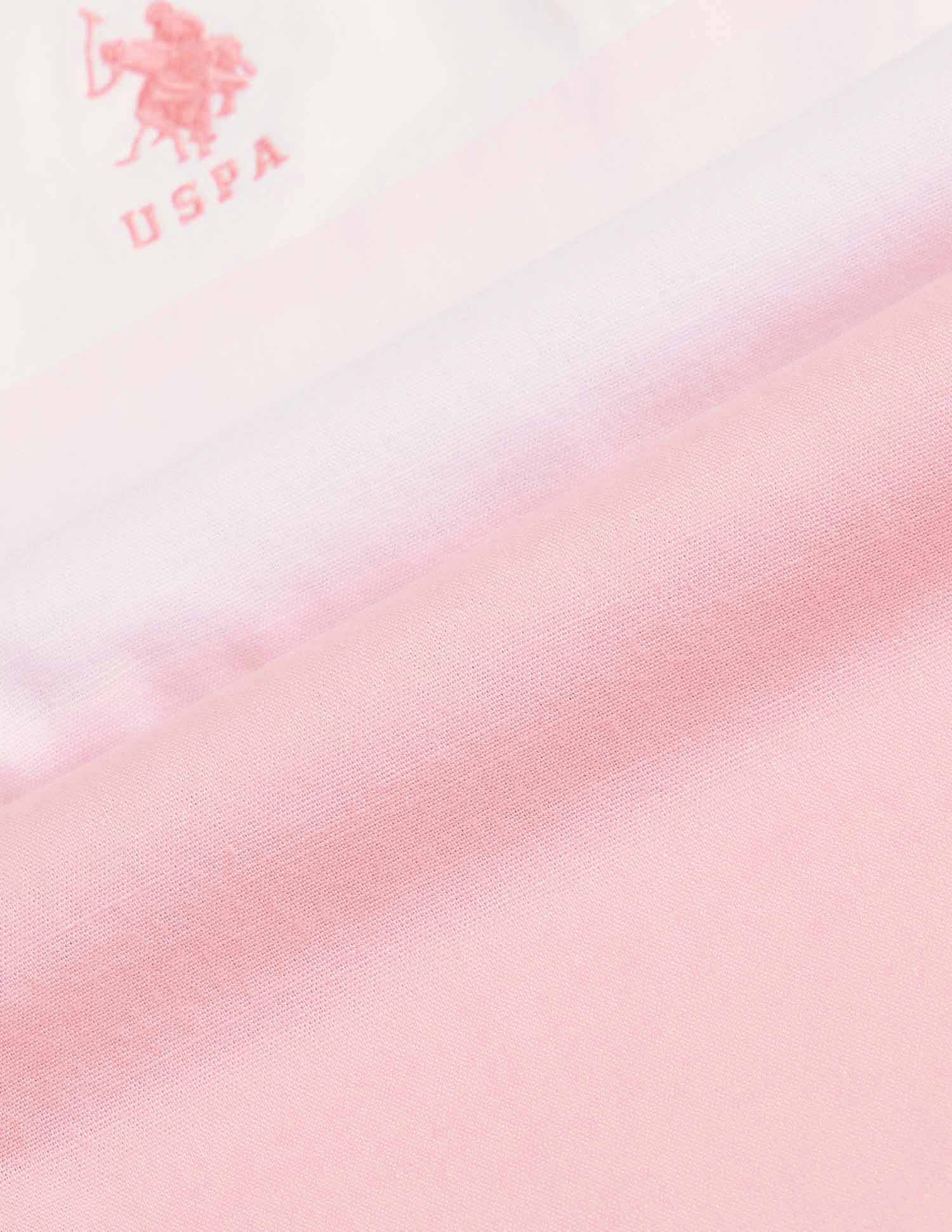 Boys Colourblocked Regular Fit Shirt Pink - U.S. POLO ASSN. | Large