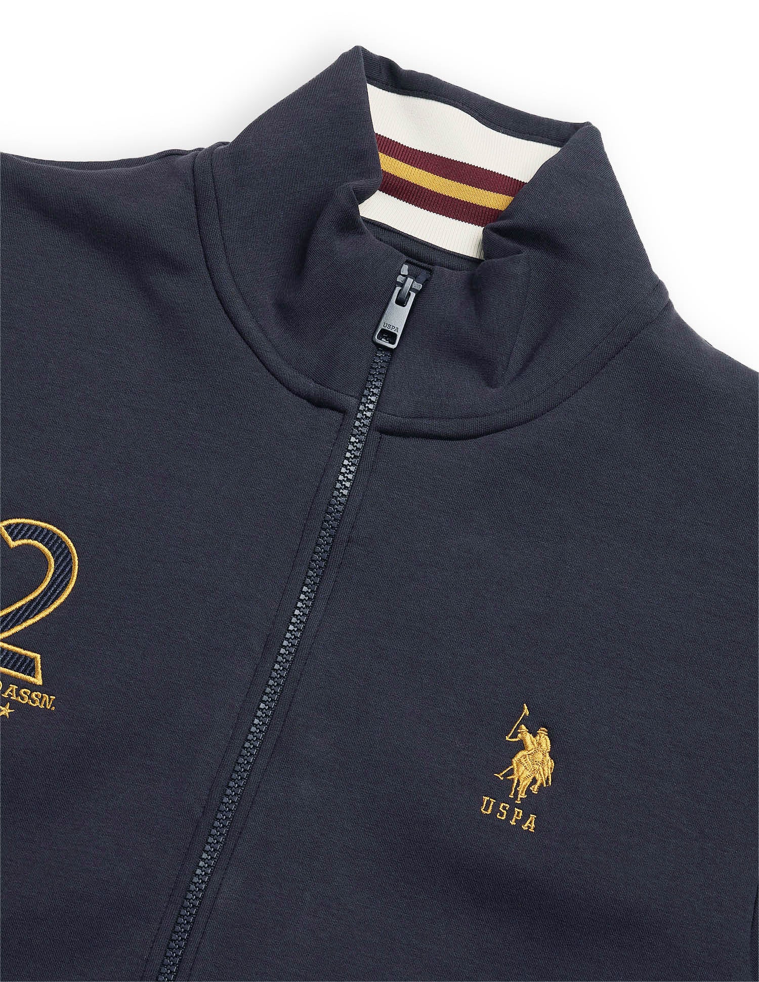 Numeric Brand Embroidered Regular Fit Sweatshirt Navy - U.S. POLO ASSN. | Large