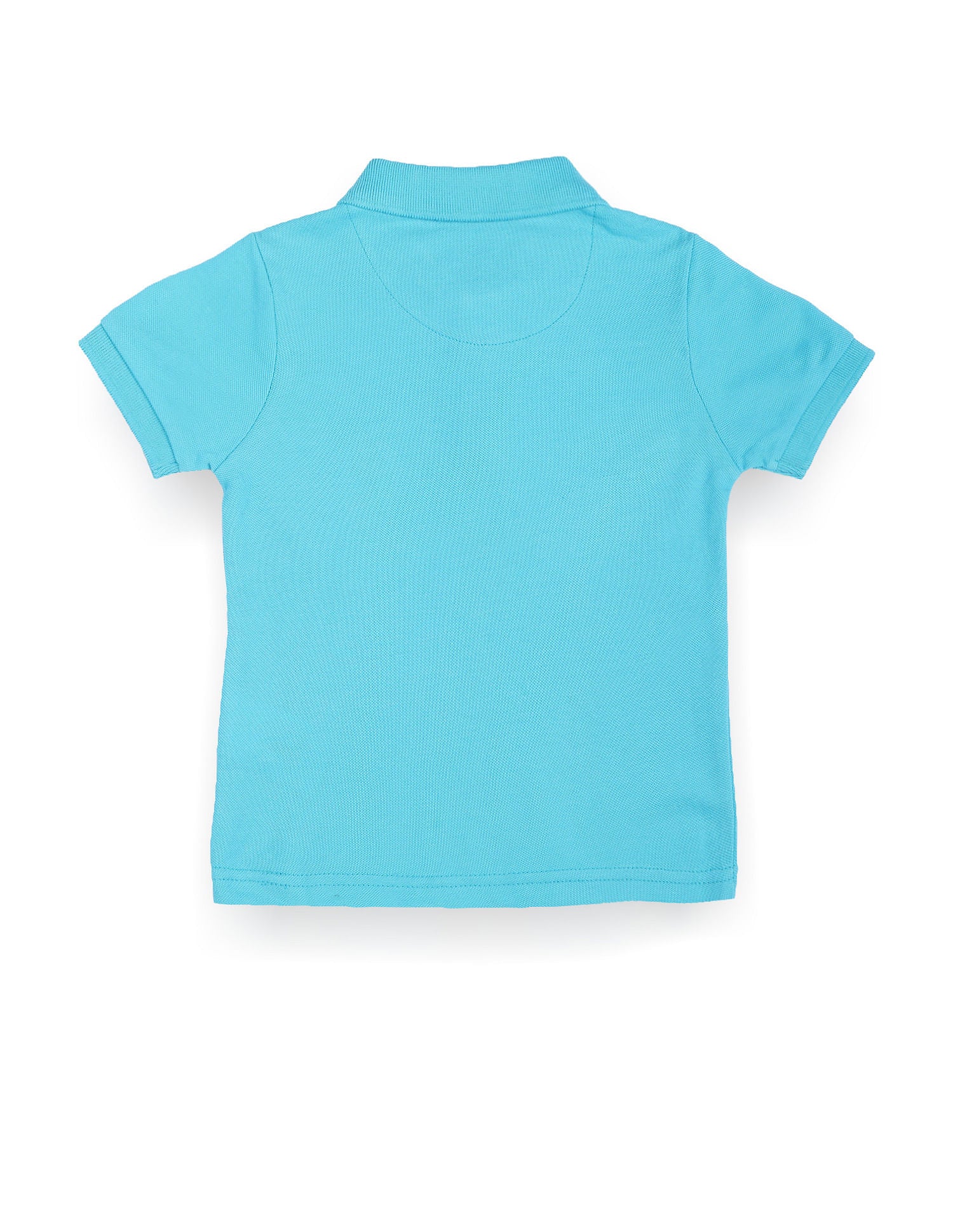 Pure Cotton Solid Polo Shirt Aqua - U.S. POLO ASSN. | Large