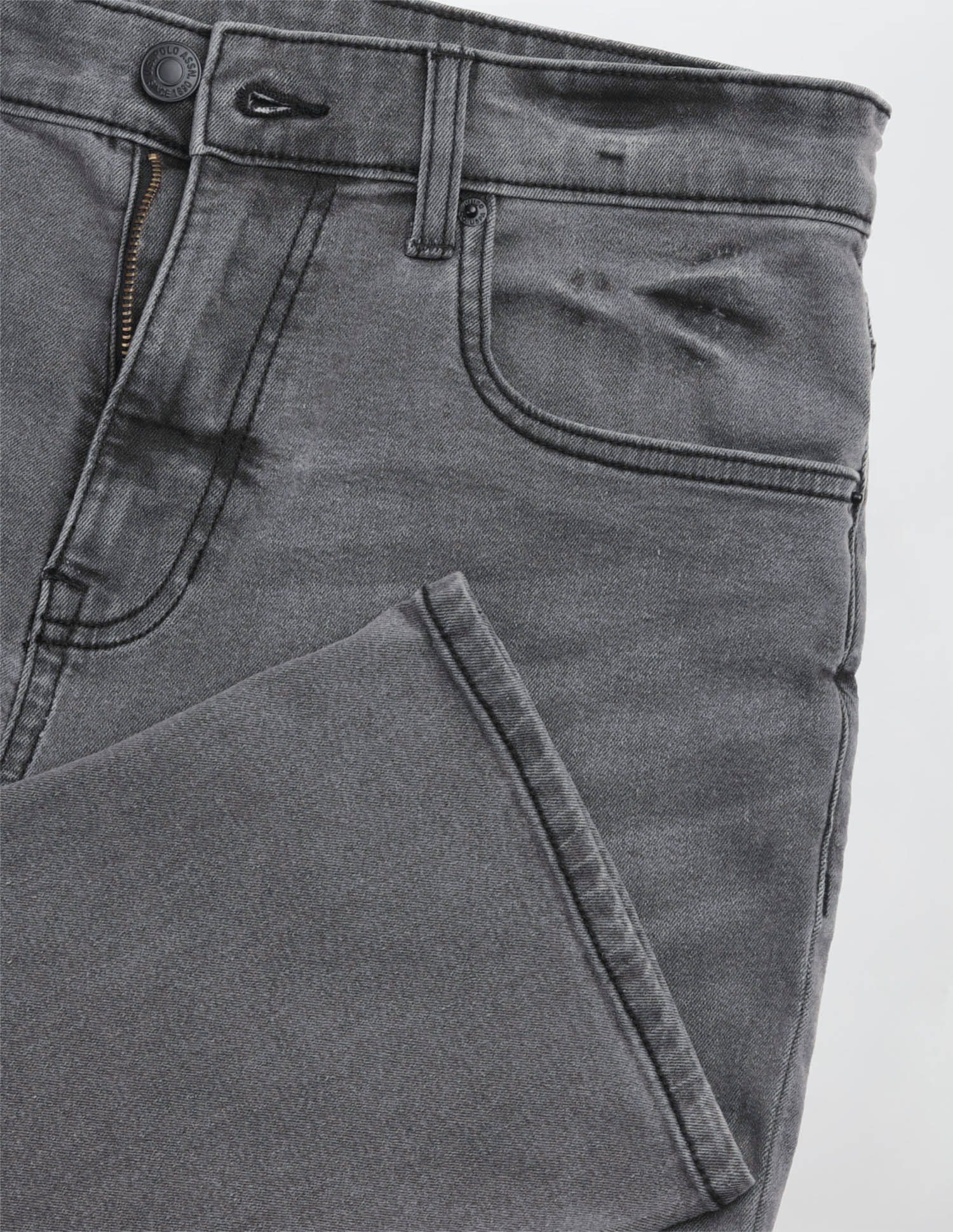 Harold Slim Straight Fit Black Jeans Black - U.S. Polo Assn. India | Large