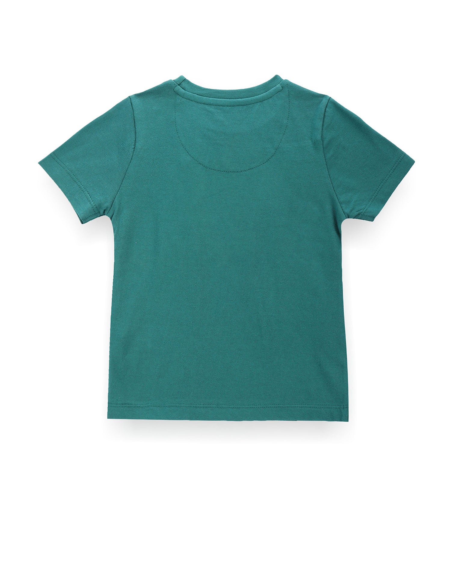 Boys Metallic Brand Print Cotton T-Shirt Green - U.S. POLO ASSN. | Large