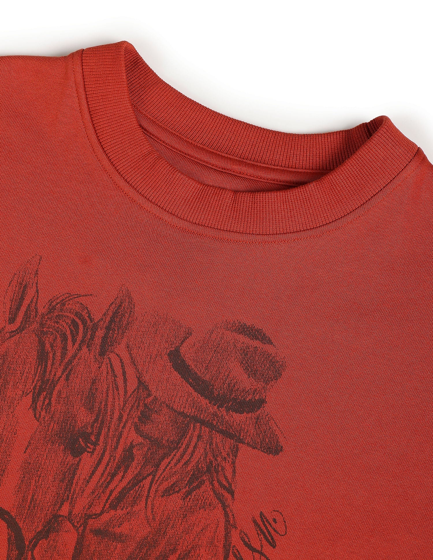 Crew Neck Graphic Print Sweatshirt Light Brown - U.S. POLO ASSN. | Large