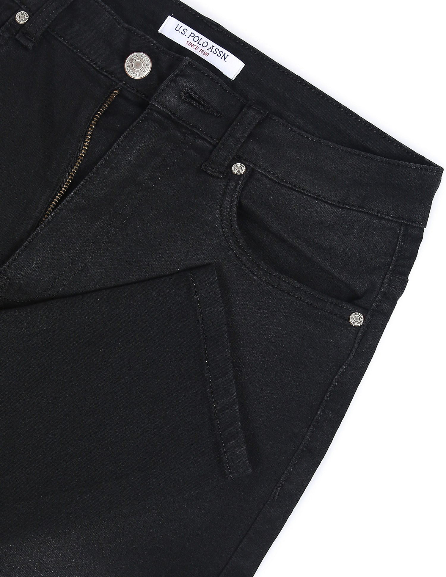 High Rise Super Skinny Fit Jeans Black - U.S. Polo Assn. India | Large