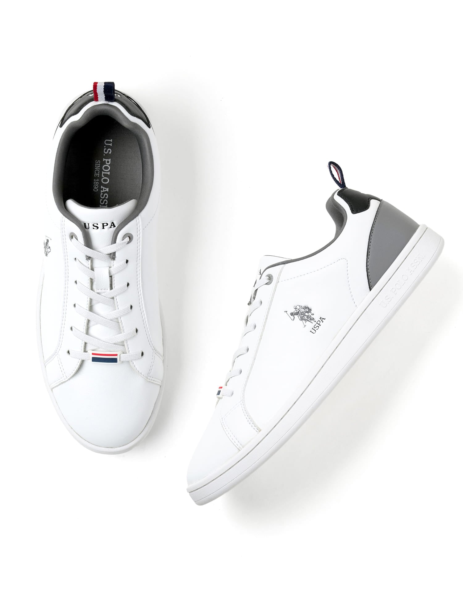 Colour Block Panelled Stefan 3.0 Sneakers White - U.S. Polo Assn. India | Large