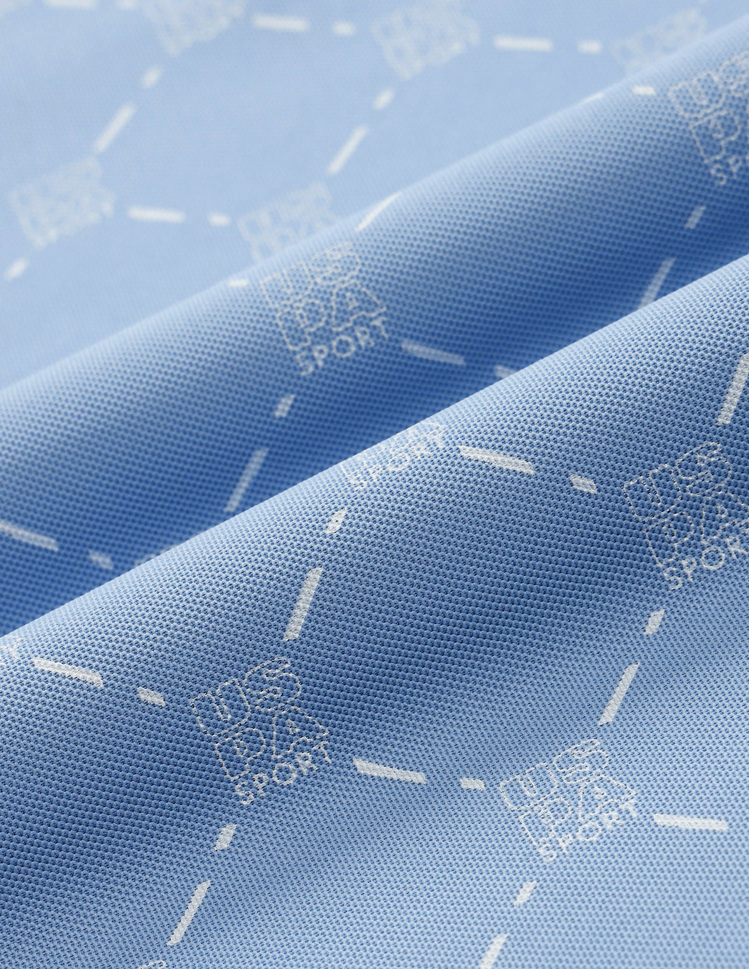 Slim Fit Printed Polo Shirt Light Blue - U.S. Polo Assn. India | Large