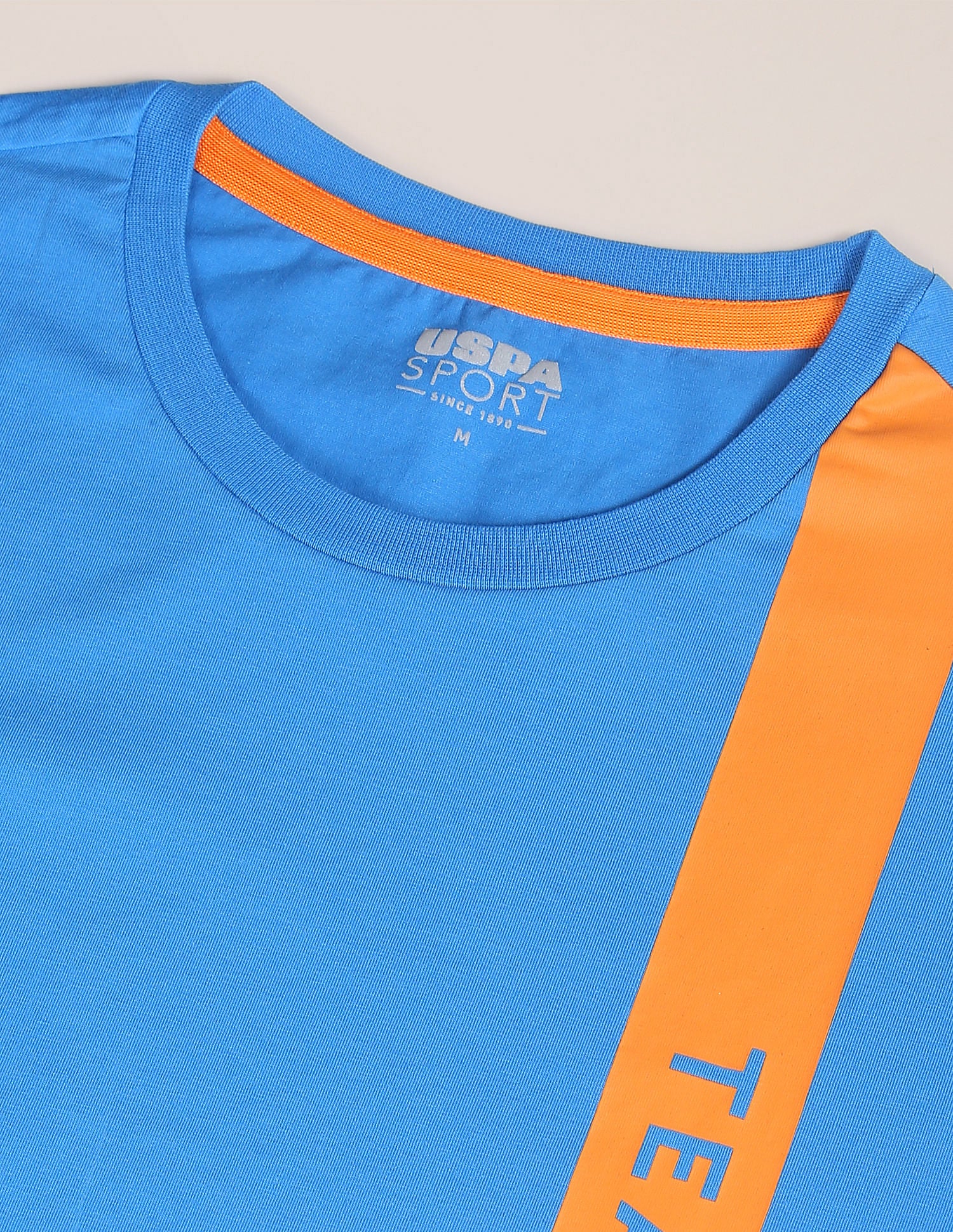 Brand Stripe Training T-Shirt Blue - U.S. Polo Assn. India | Large