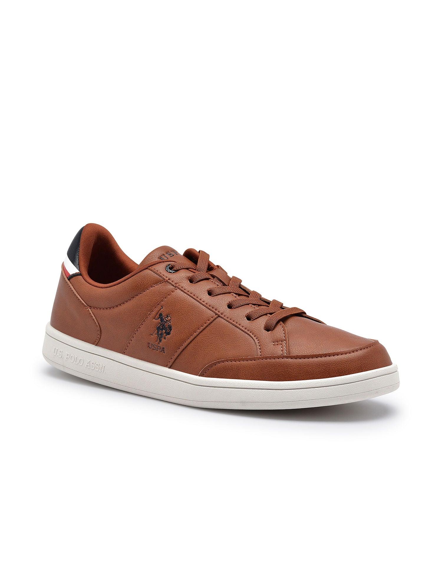 Men Lace Up Ulrin Sneakers Tan - U.S. Polo Assn. India | Large