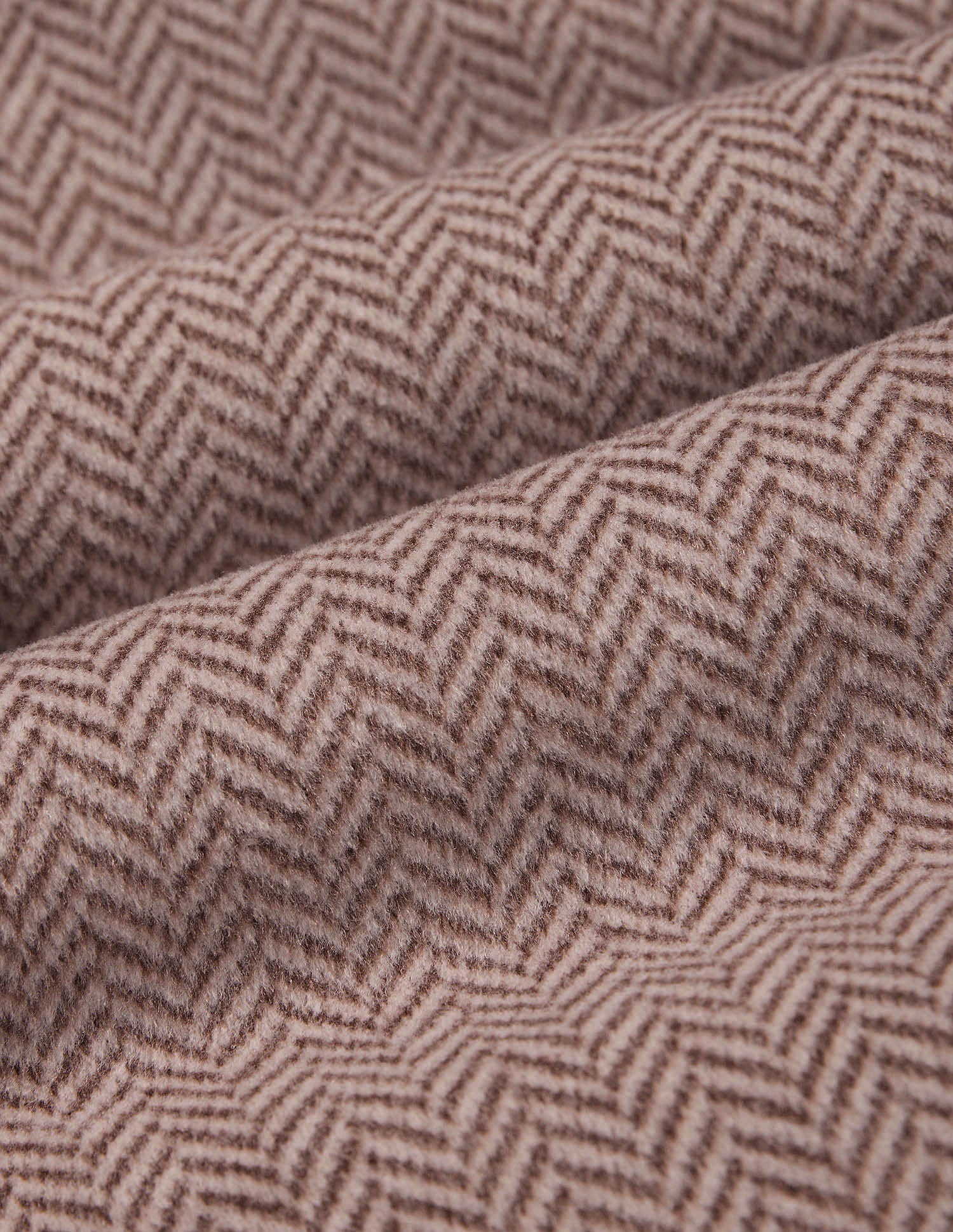 Herringbone Hooded Jacket Brown - U.S. POLO ASSN. | Large