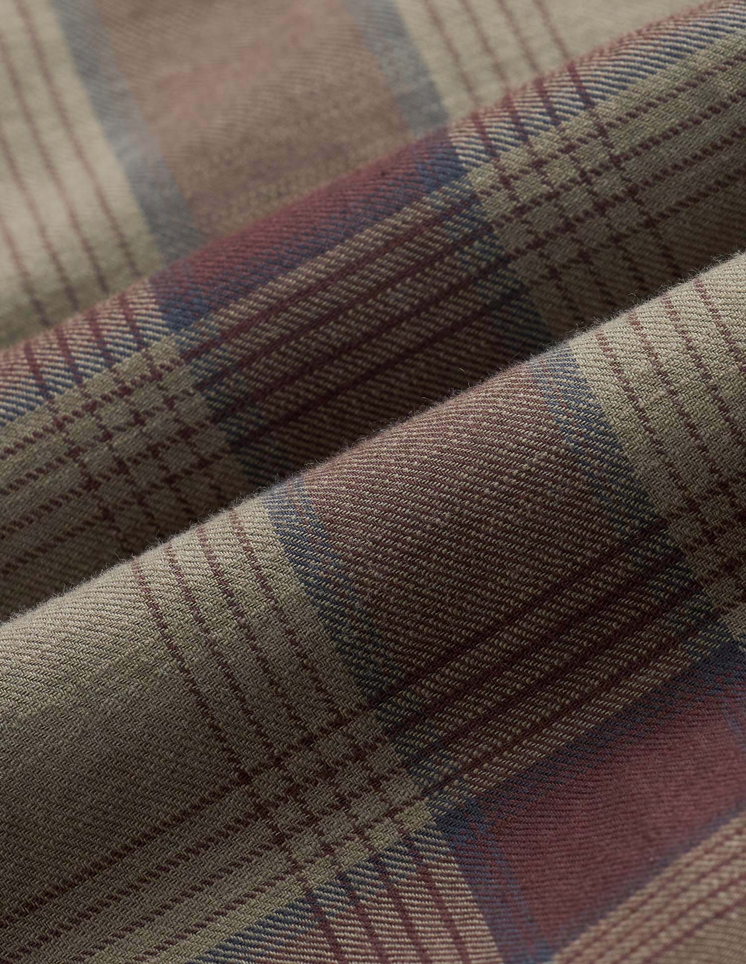 Windowpane Checked Pure Cotton Shirt Olive - U.S. Polo Assn. India | Large