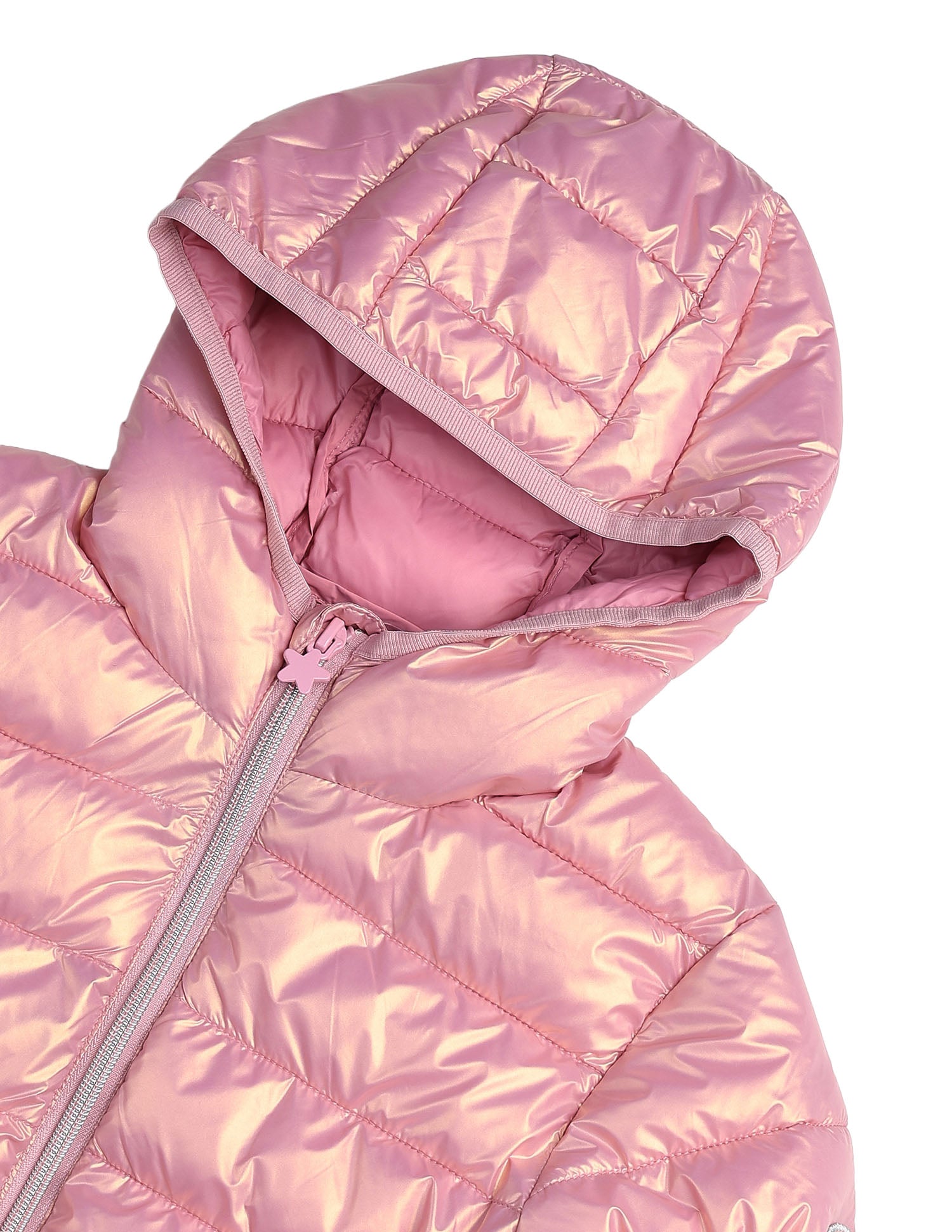 Girls Nylon Puffer Jacket Light Pink - U.S. POLO ASSN. | Large