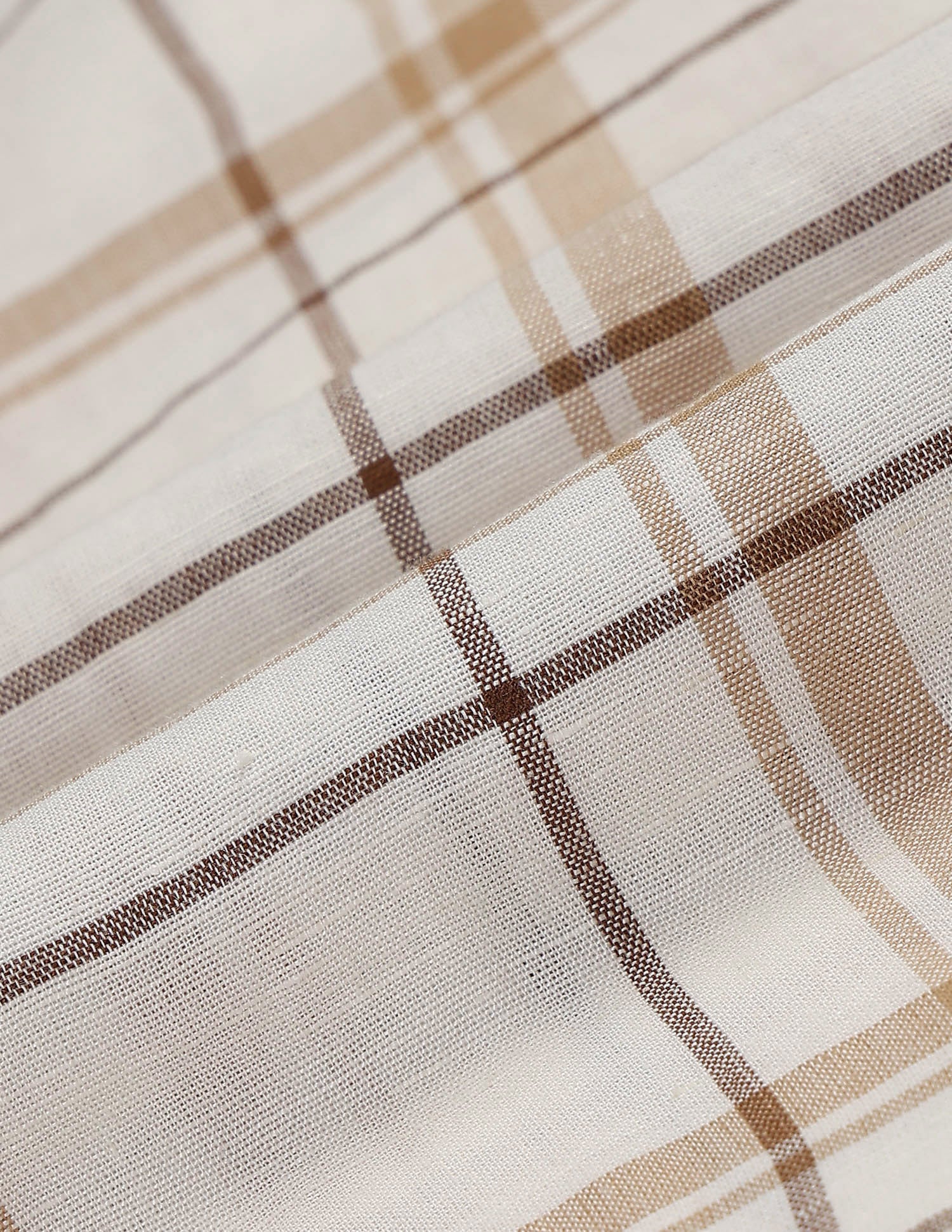 Windowpane Checked Sotogrande Shirt Ivory - U.S. Polo Assn. India | Large