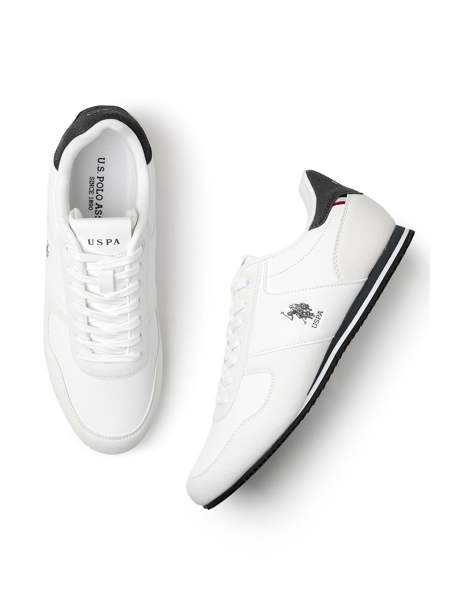 Men Sorrento 4.0 White Retro Sneakers White - U.S. Polo Assn. India | Large