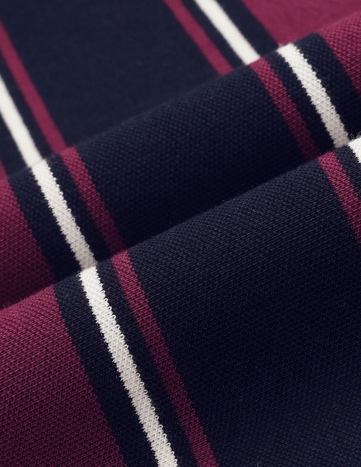 Vertical Striped Varsity Theatre Polo Shirt Maroon - U.S. POLO ASSN. | Large