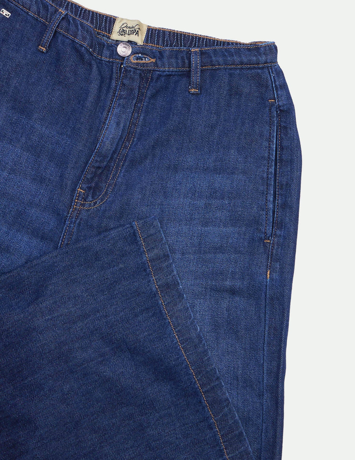 Wide Leg Fit Blue Jeans Dark Blue - U.S. Polo Assn. India | Large
