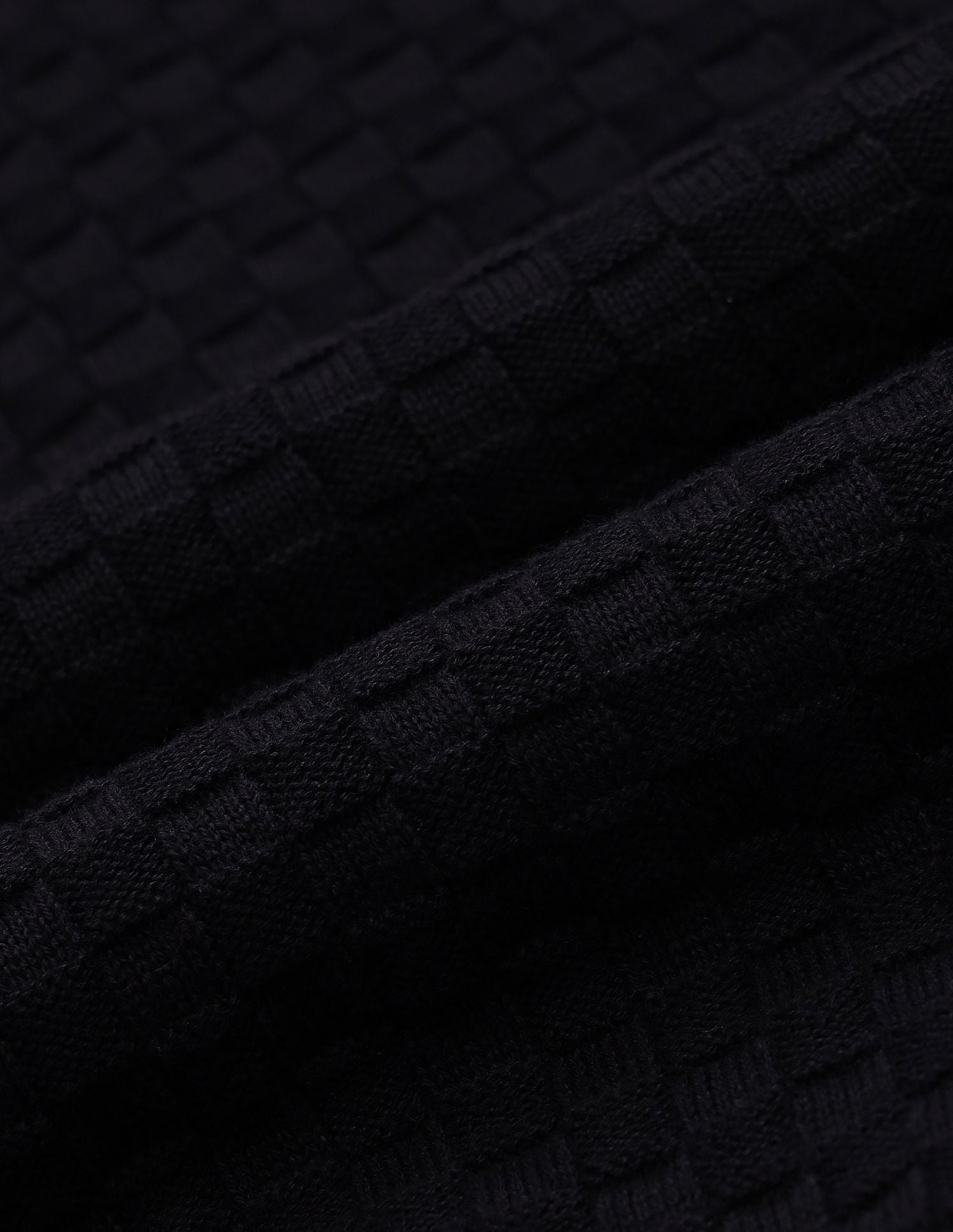 Textured Regular Fit Sweater Black - U.S. Polo Assn. India | Large