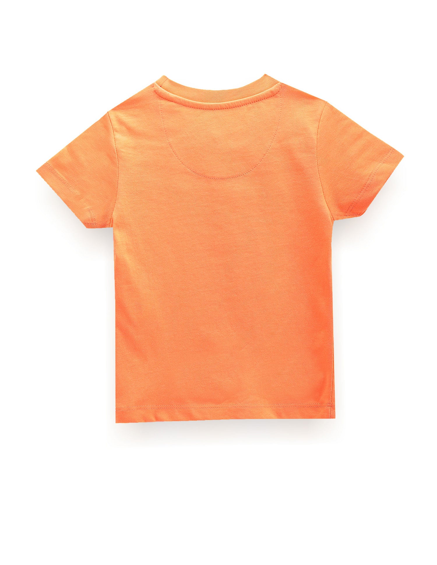 Boys Brand Print Cotton T-Shirt Orange - U.S. Polo Assn. India | Large
