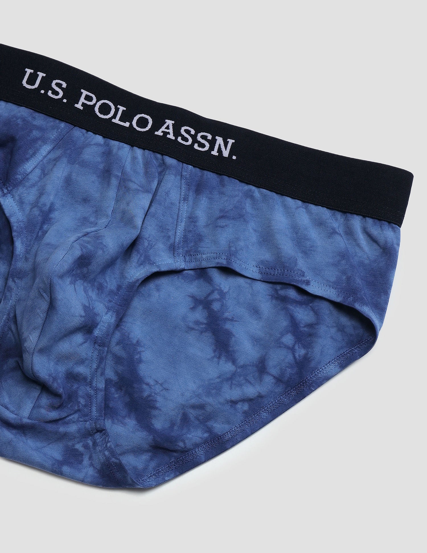 Cotton Stretch Tie Dye OEB03 Briefs - Pack Of 1 Navy - U.S. POLO ASSN. | Large