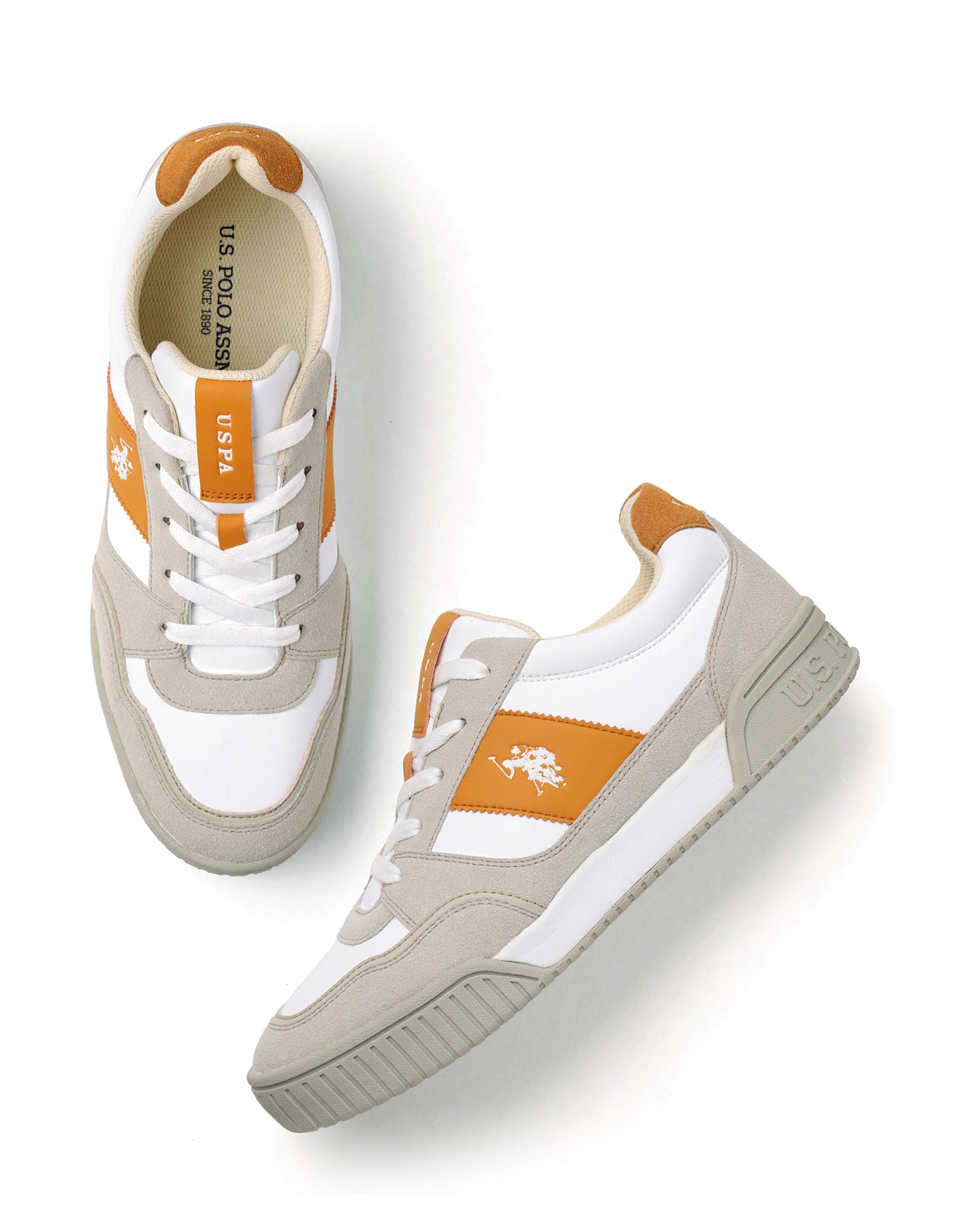 Men Rever Sneakers Beige - U.S. POLO ASSN. | Large