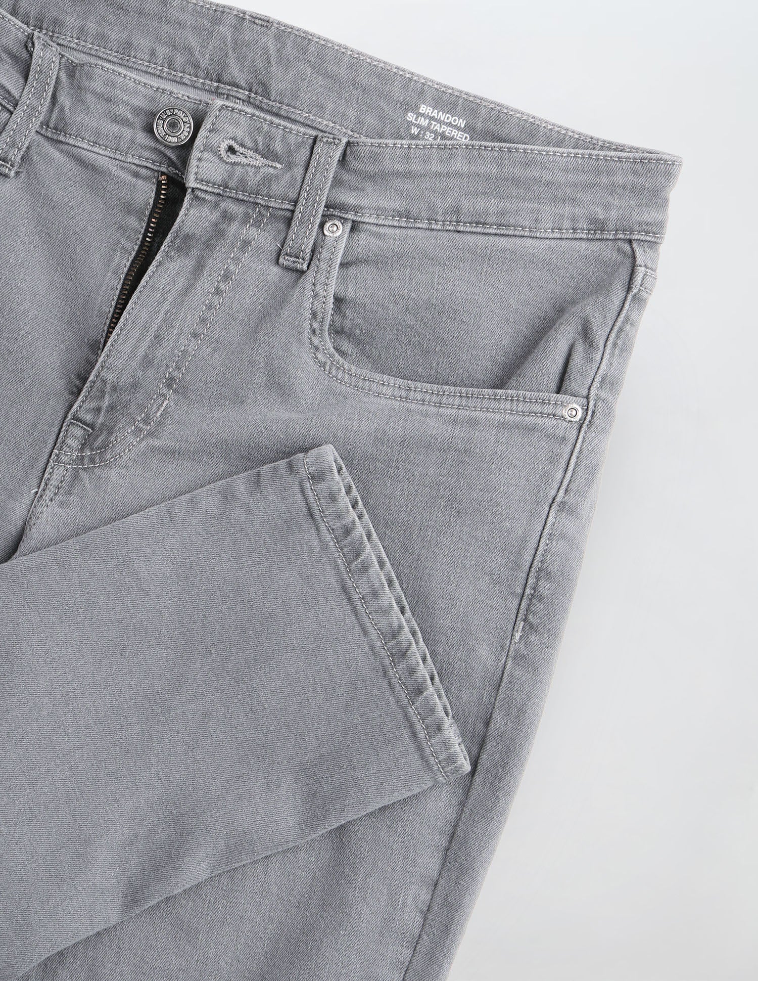 Brandon Slim Tapered Fit Grey Jeans Grey - U.S. Polo Assn. India | Large