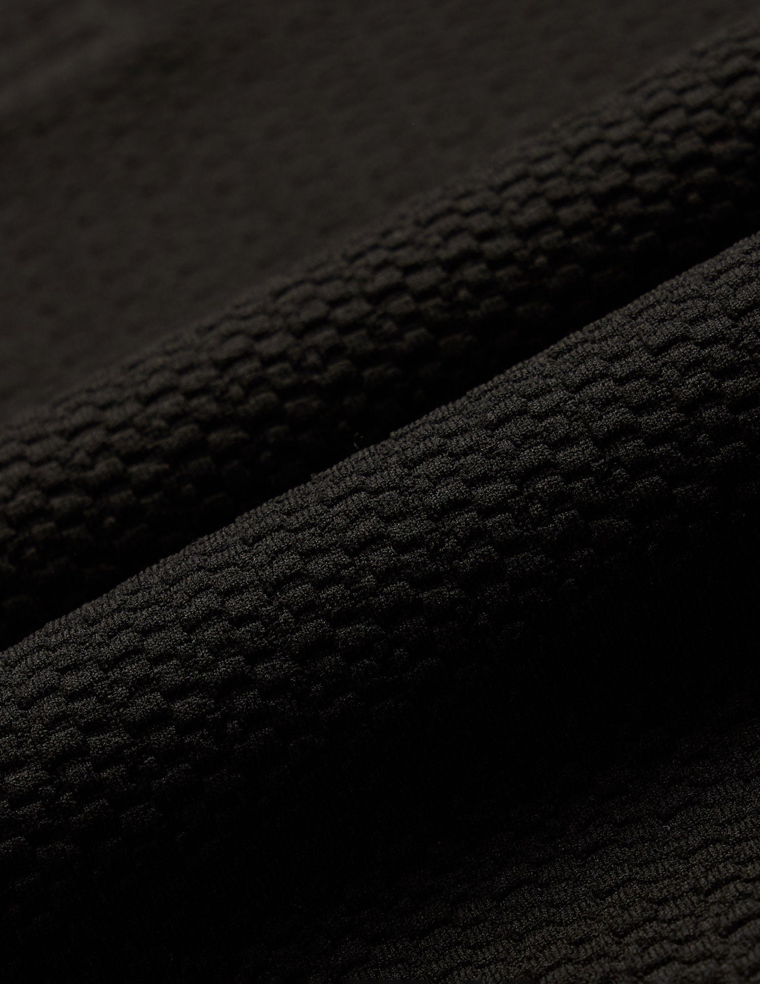 Polo Collar Textured Mini Dress Black - U.S. POLO ASSN. | Large