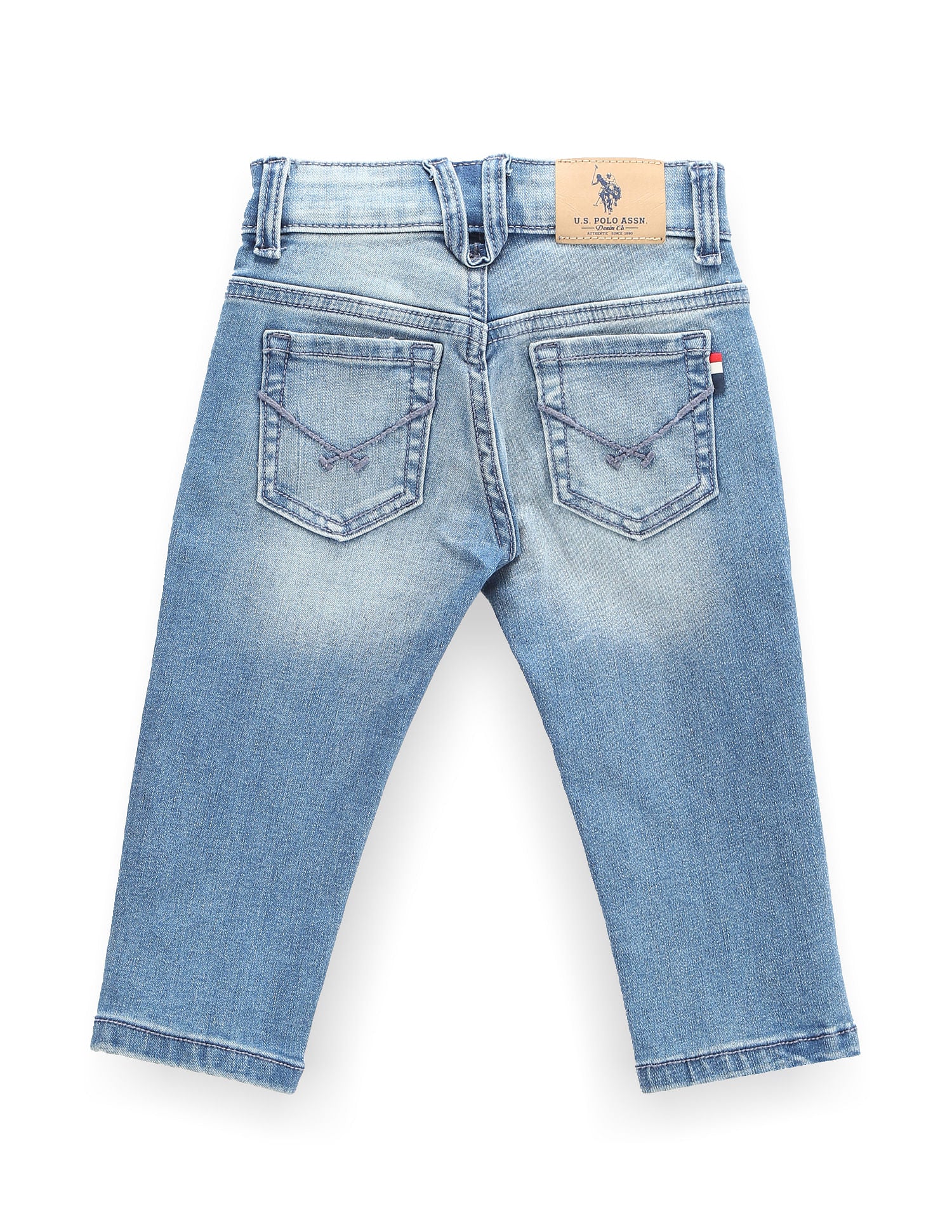 Mid Rise Slim Fit Jeans Blue - U.S. Polo Assn. India | Large