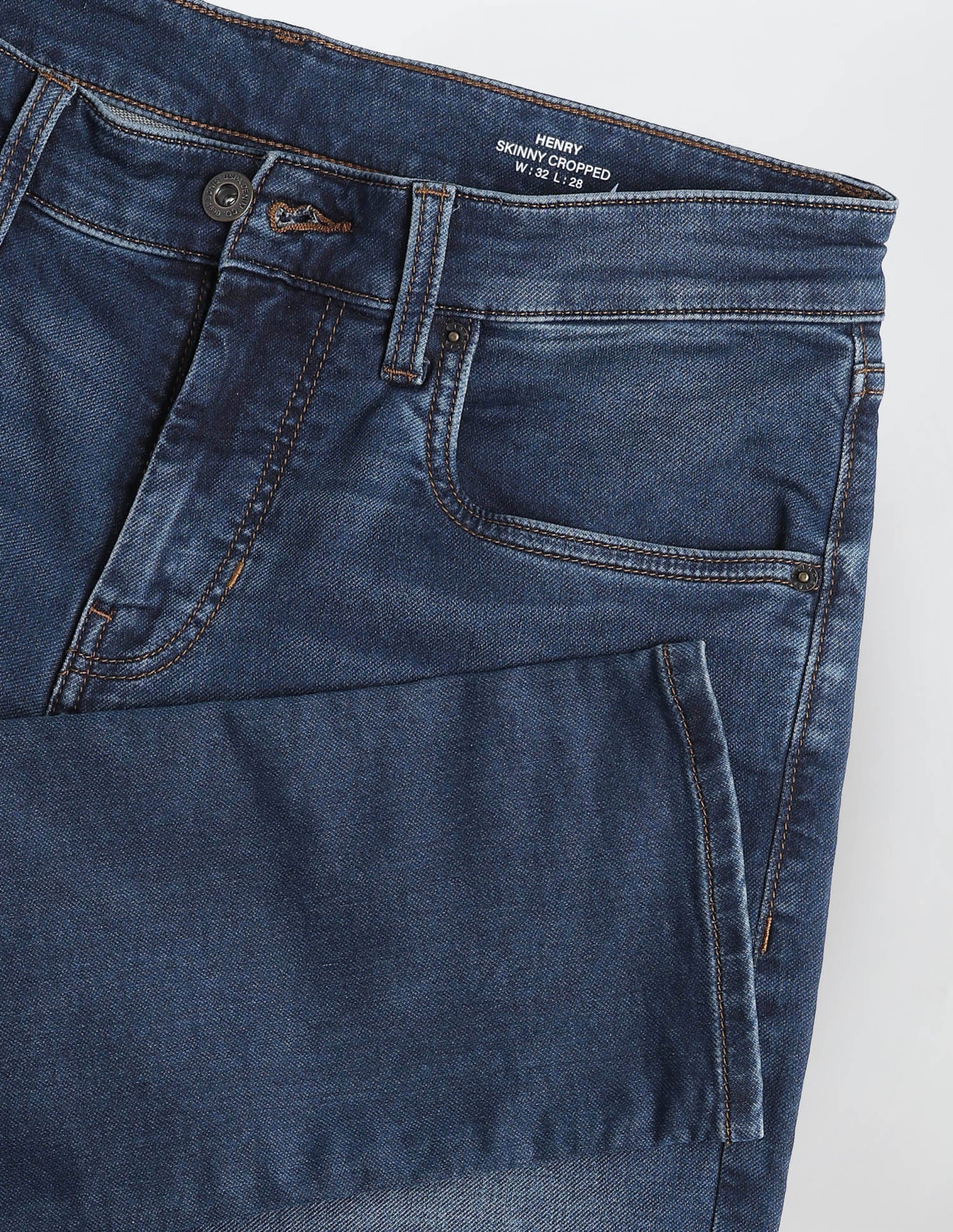 Henry Tapered Fit Blue Jeans Mid Blue - U.S. Polo Assn. India | Large