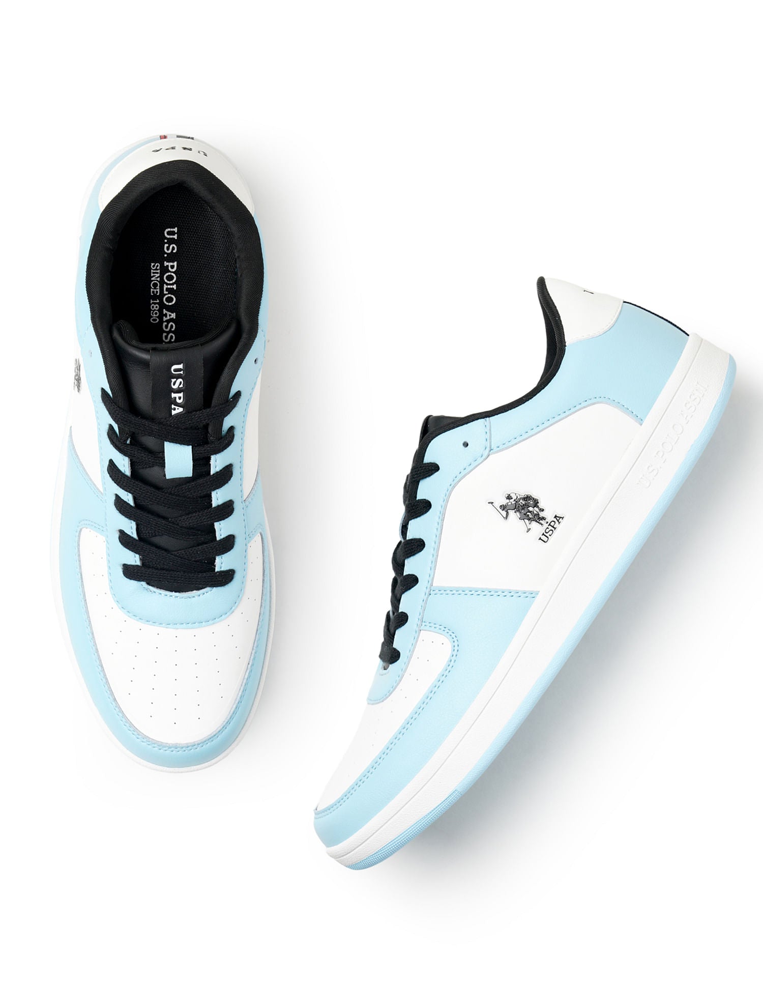 Men Rein Lt. Blue Retro Court Sneakers Lt. Blue - U.S. POLO ASSN. | Large