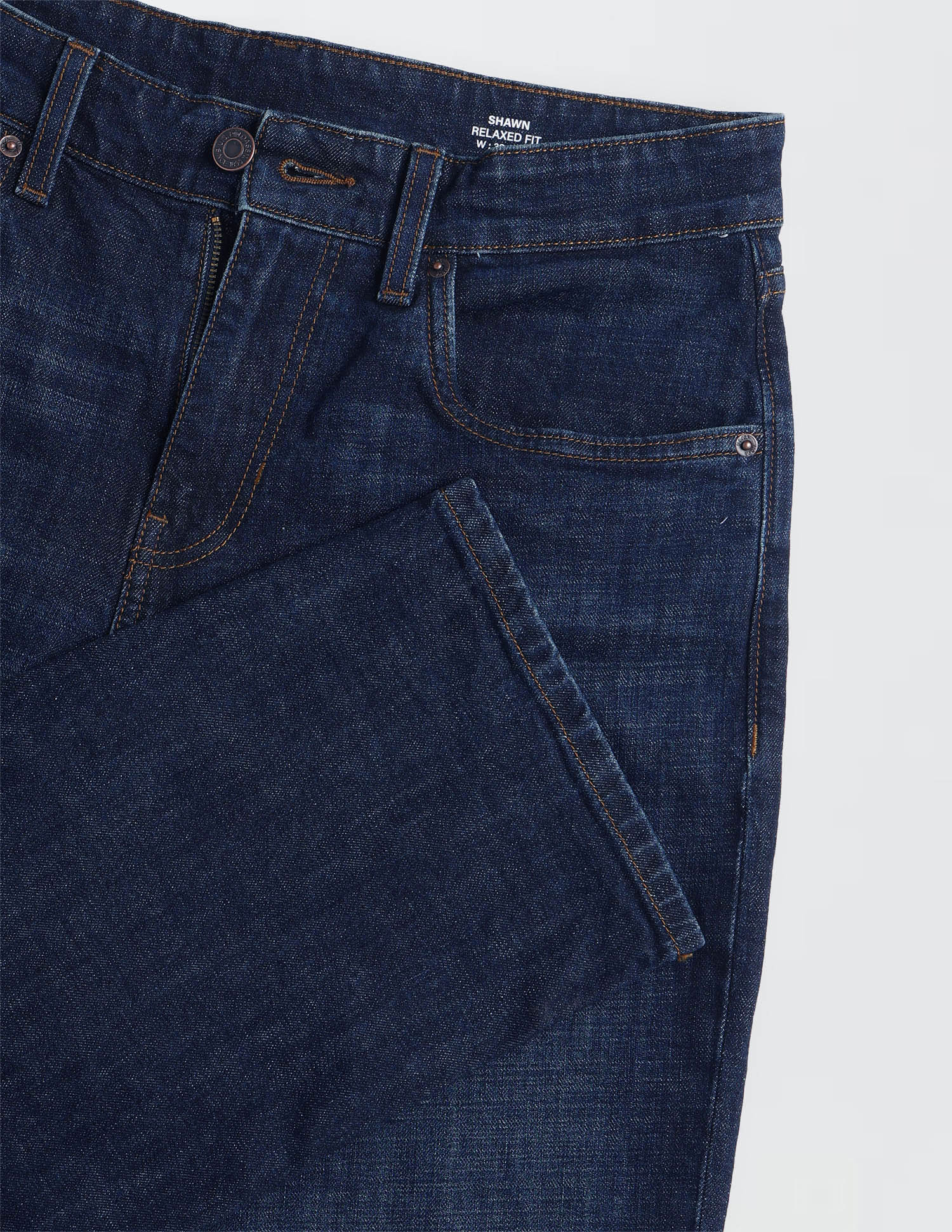 Shawn Relaxed Fit Whiskered Jeans Dark Blue - U.S. Polo Assn. India | Large