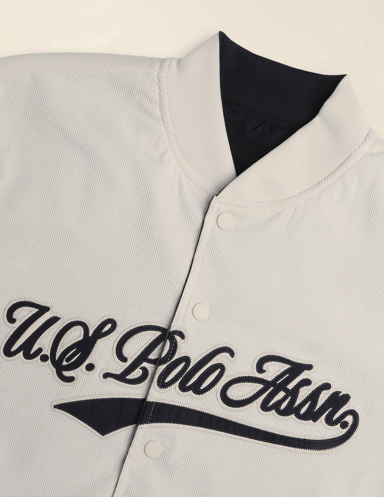 Brand Applique Reversible Jacket White - U.S. Polo Assn. India | Large