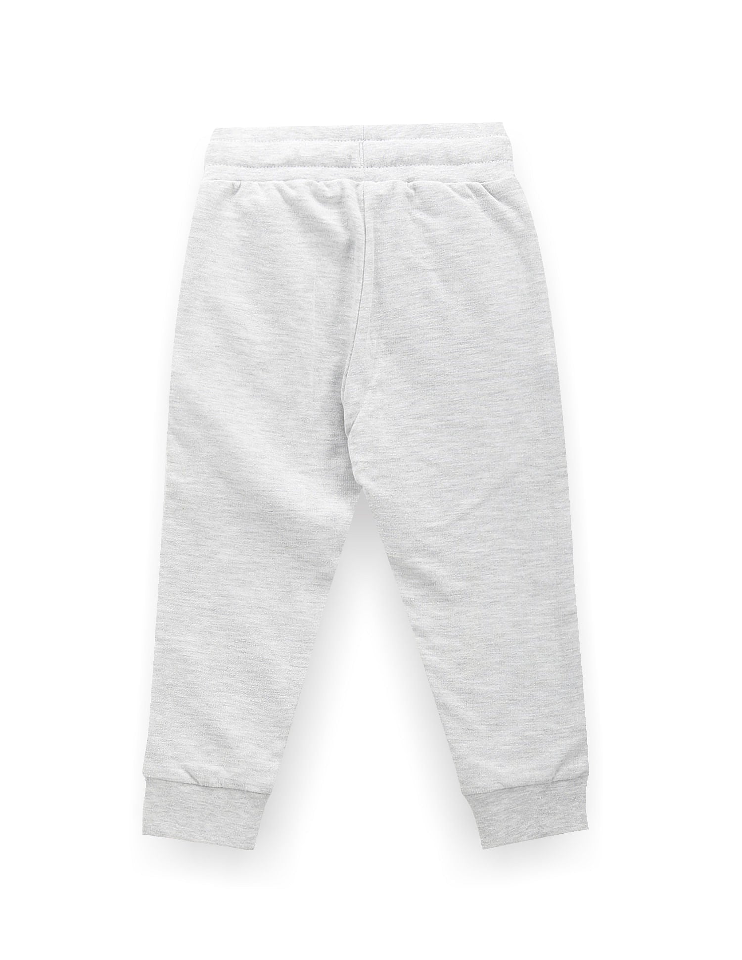 Boys Mid Rise Heathered Joggers Grey - U.S. Polo Assn. India | Large