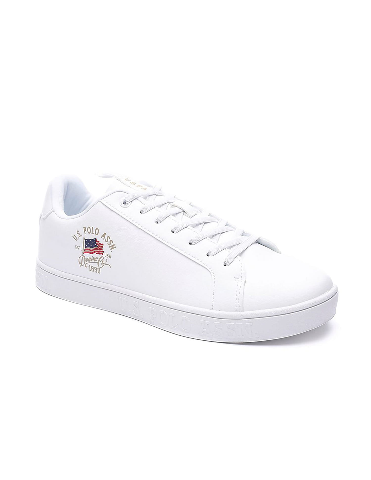 Men Lars 2.0 Off White All Day Sneakers White - U.S. Polo Assn. India | Large