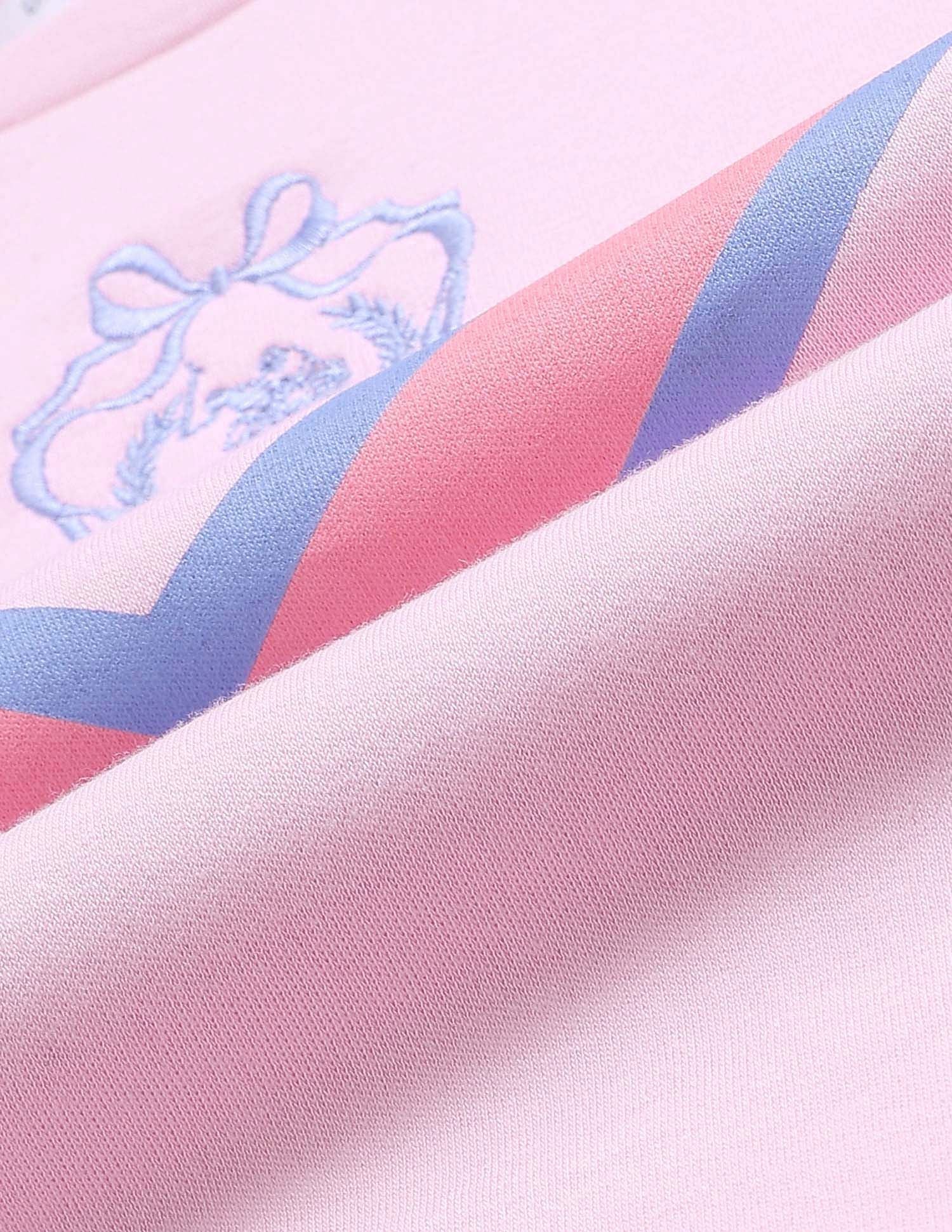 Girls Varsity Style Brand Embroidered T-Shirt Light Pink - U.S. POLO ASSN. | Large