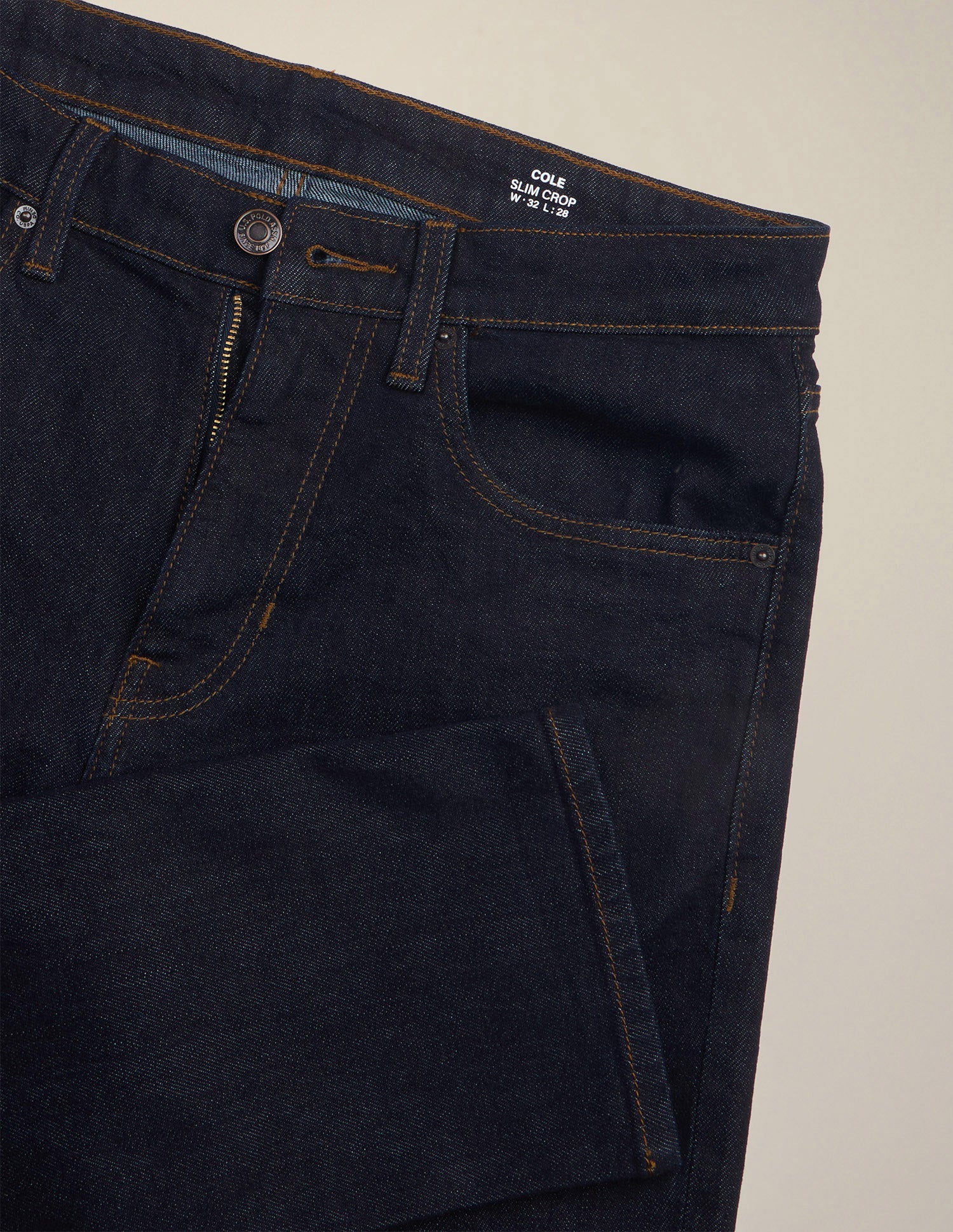 Cole Comfort Cropped Fit Blue Jeans Rinse Blue - U.S. Polo Assn. India | Large