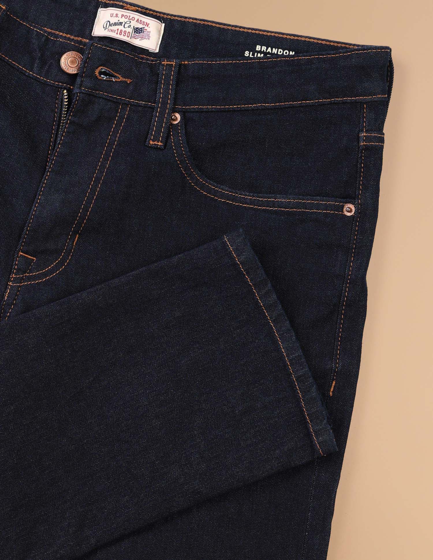 Brandon Slim Tapered Fit Jeans Blue - U.S. POLO ASSN. | Large