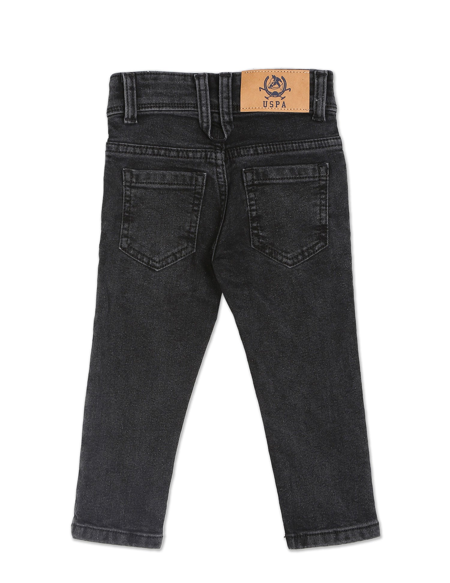 Skinny Fit Faded Jeans Black - U.S. Polo Assn. India | Large