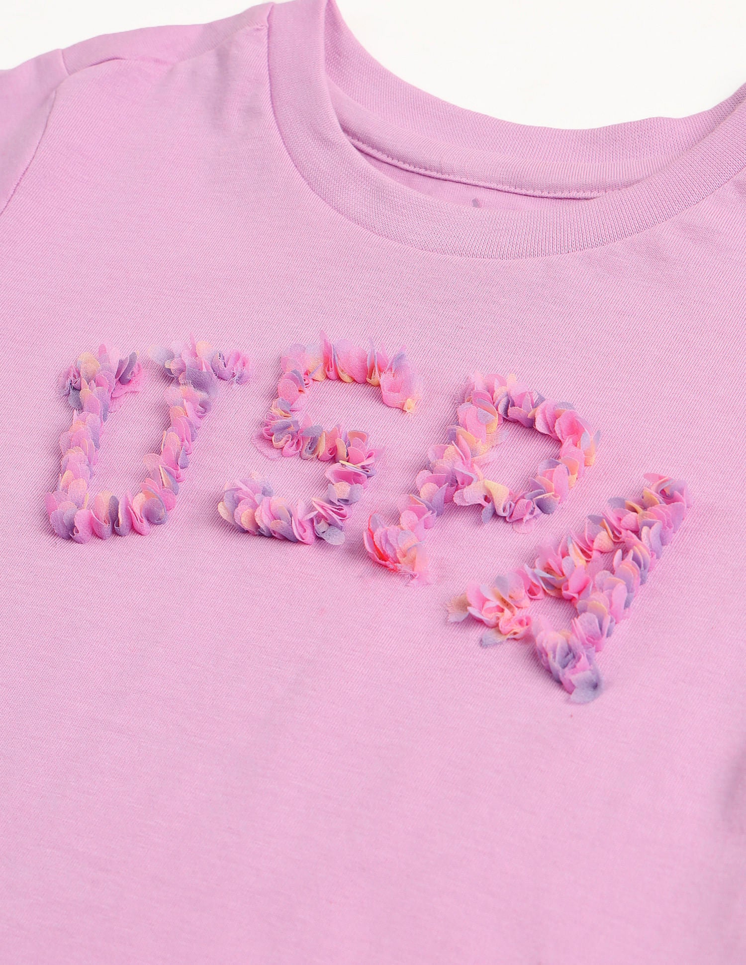 Girls Logo Crew Neck T-Shirt Light Purple - U.S. POLO ASSN. | Large