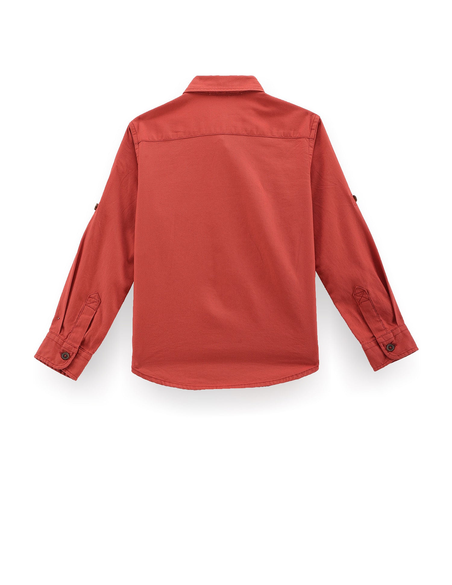 Boys Solid Dobby Shirt Orange - U.S. POLO ASSN. | Large