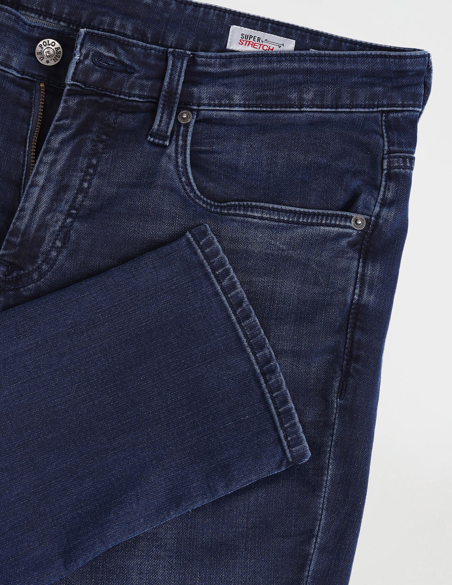 Henry Tapered Cropped Blue Jeans Blue - U.S. Polo Assn. India | Large