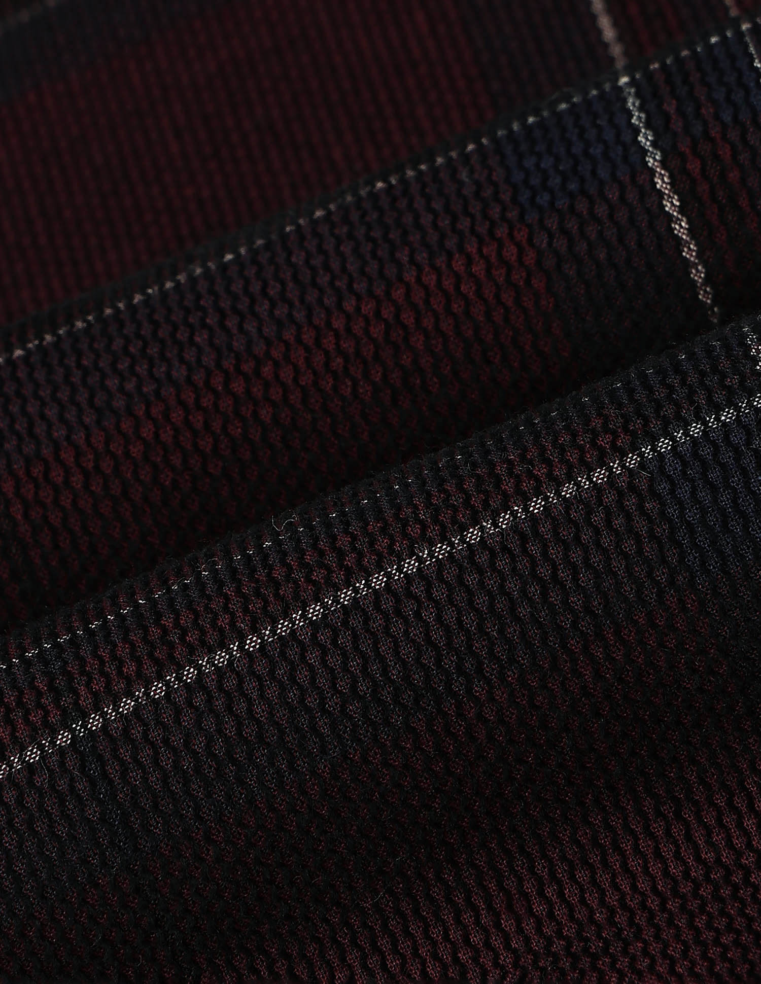 Grid Tattersall Checked Corduroy Shirt Wine - U.S. POLO ASSN. | Large