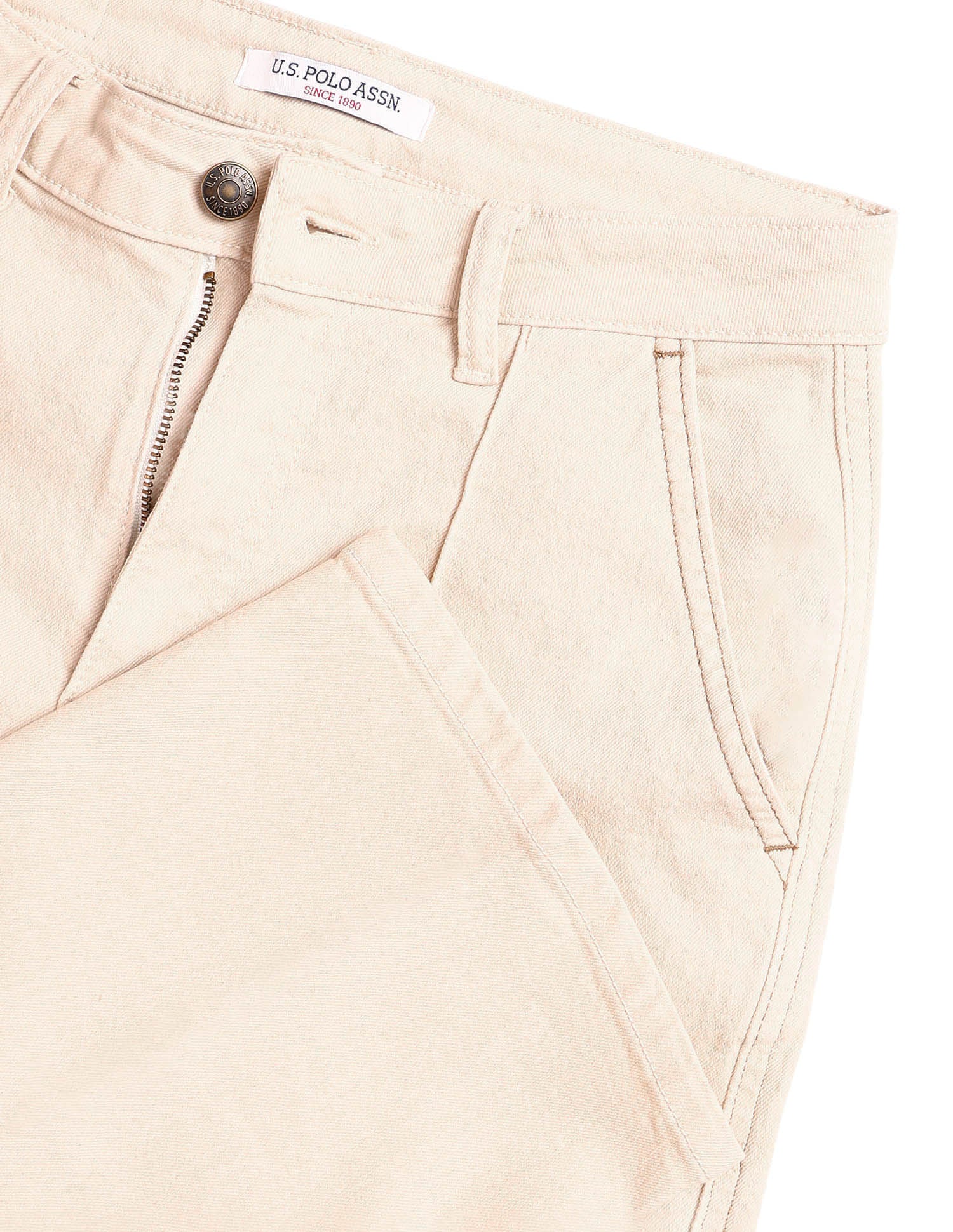 High Rise Straight Fit Jeans White - U.S. POLO ASSN. | Large