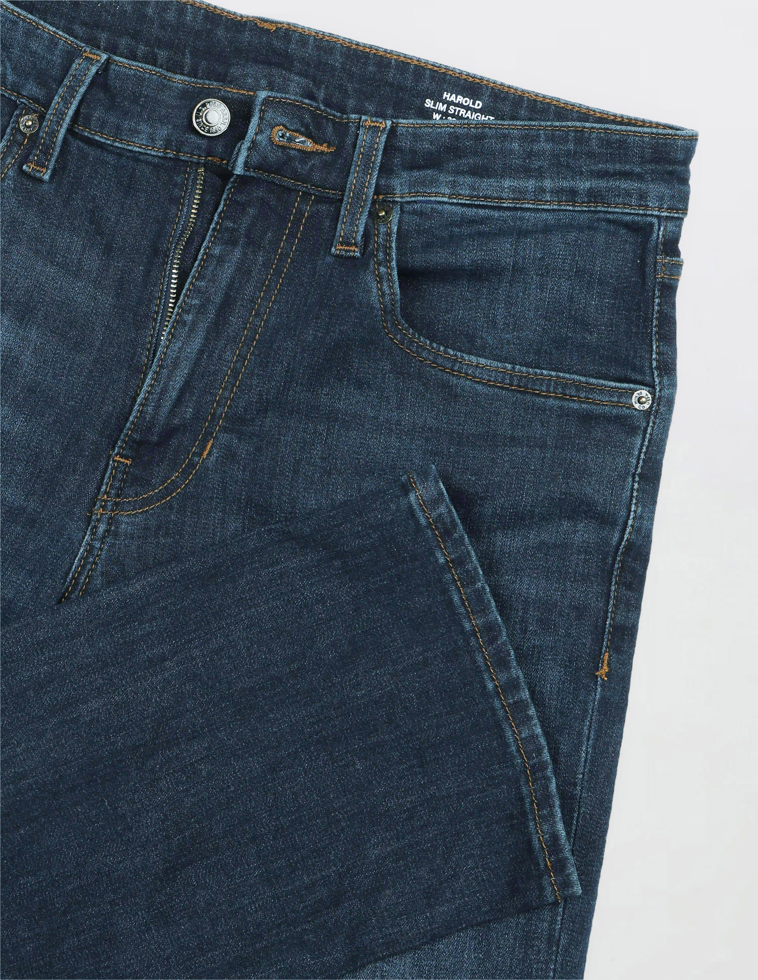 Solid Slim Fit Jeans Blue - U.S. Polo Assn. India | Large