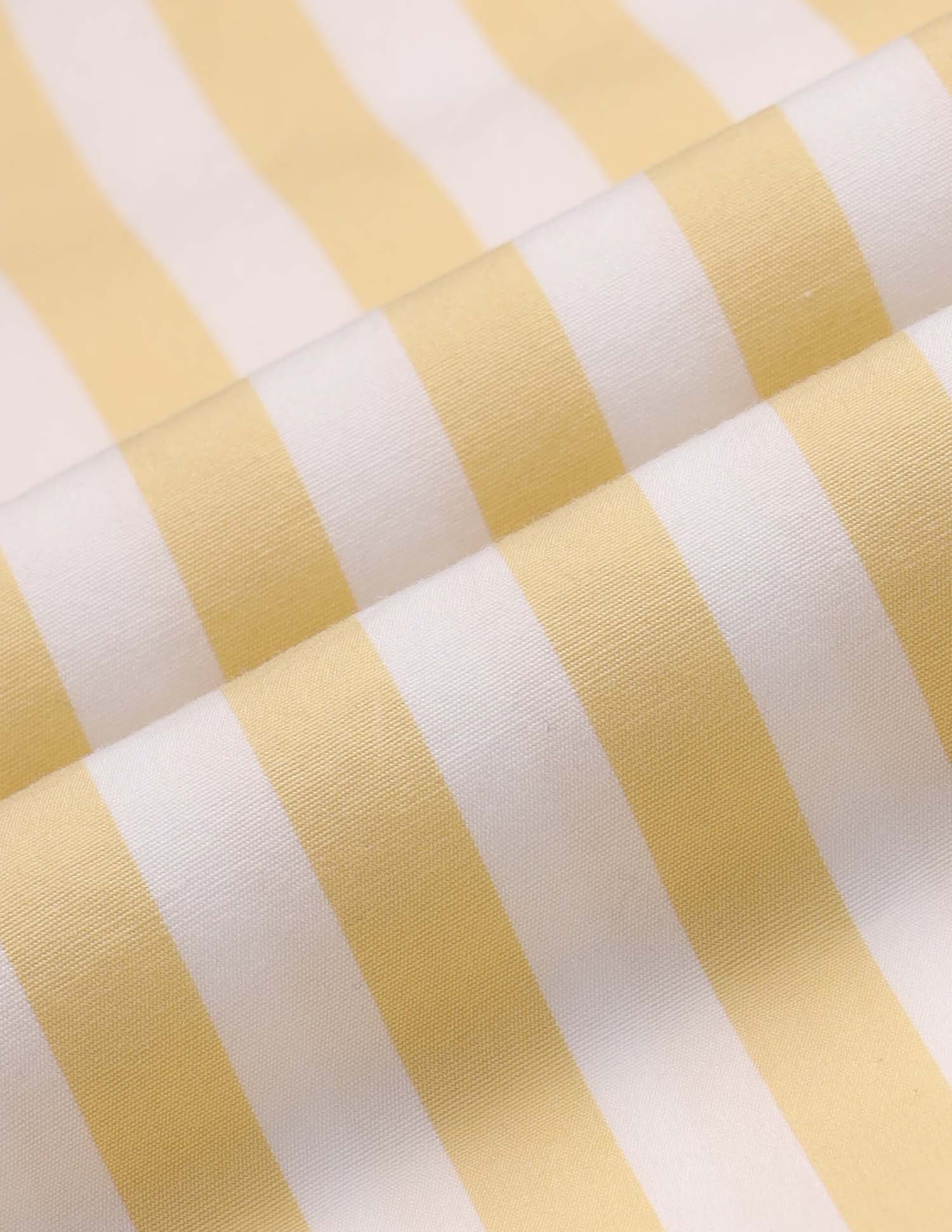 Vertical Striped Regular Fit Shirt Yellow - U.S. Polo Assn. India | Large