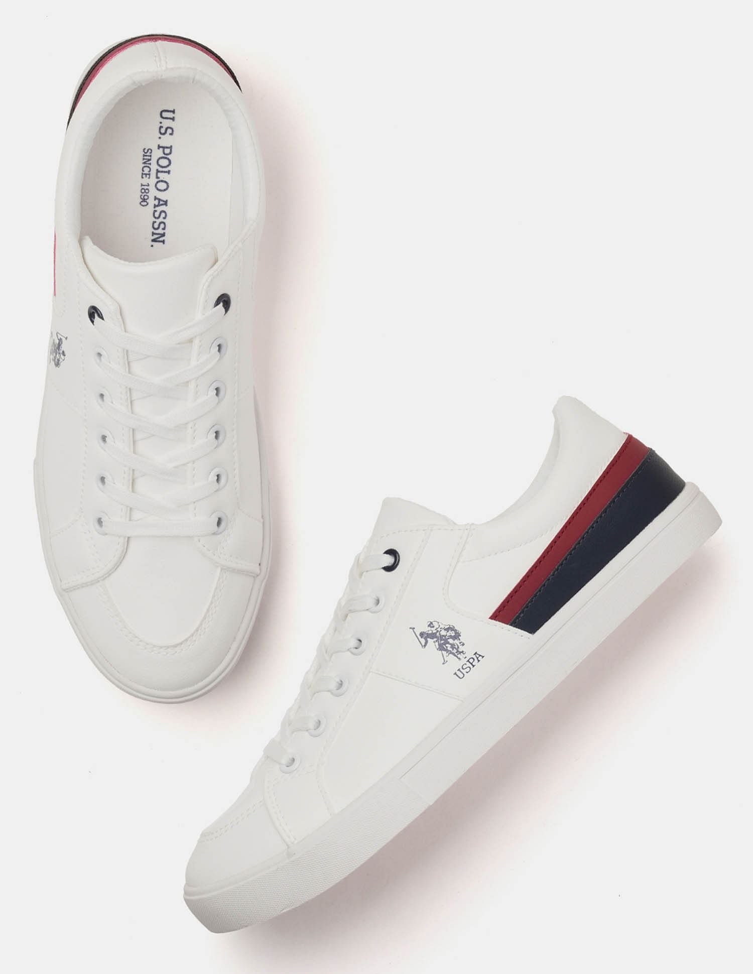 Men Clarkin 5.0 Colour Blocked Sneakers Off White - U.S. Polo Assn. India | Large