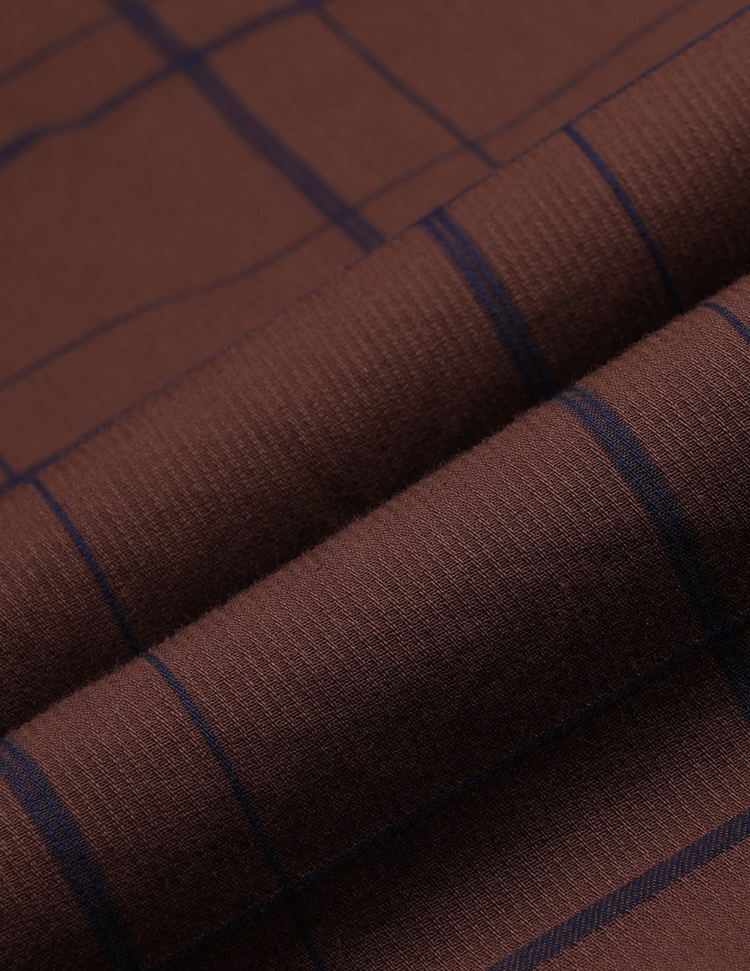 Grid Tattersall Checked Tailored Fit Shirt Brown - U.S. Polo Assn. India | Large