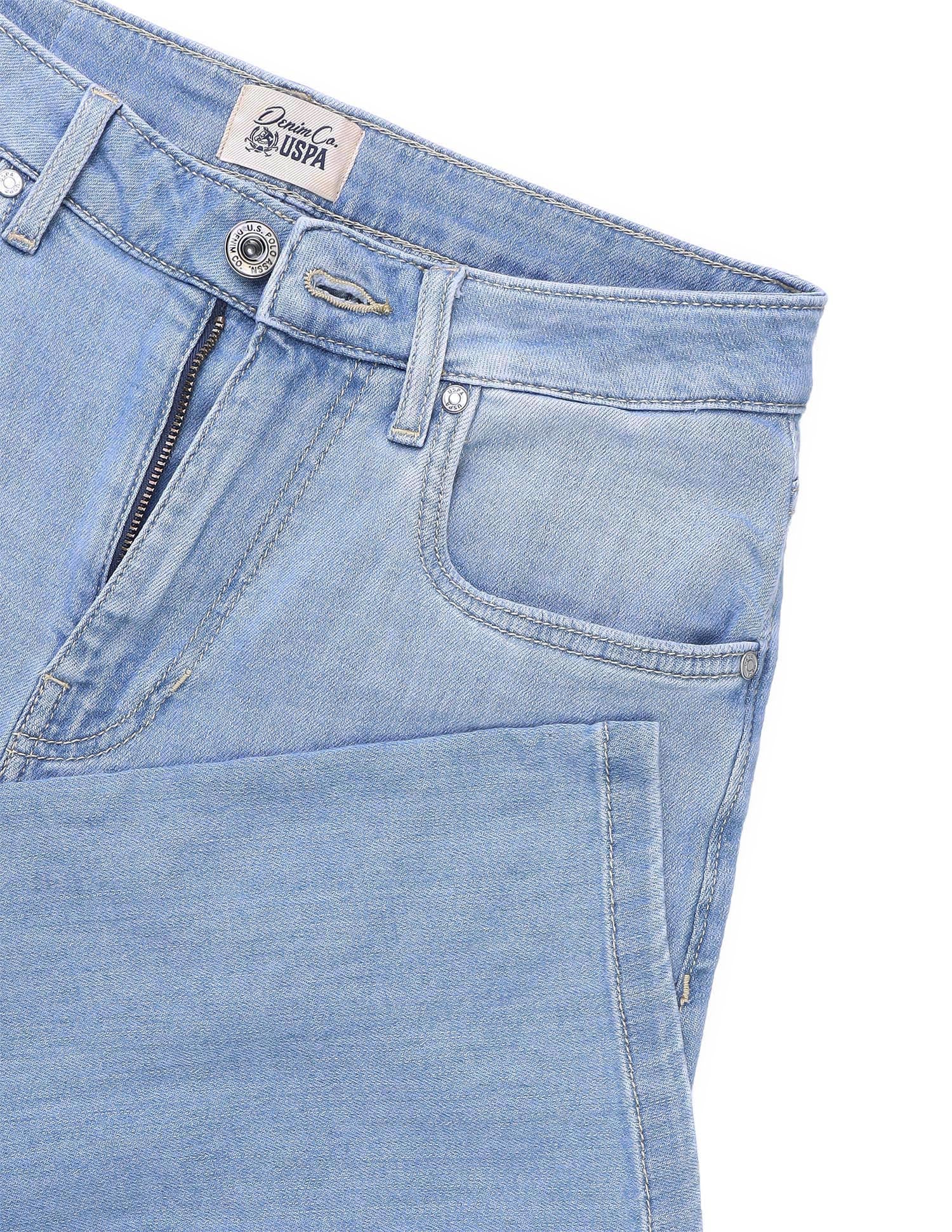 Ultra Wideleg Fit Blue Jeans Blue - U.S. Polo Assn. India | Large