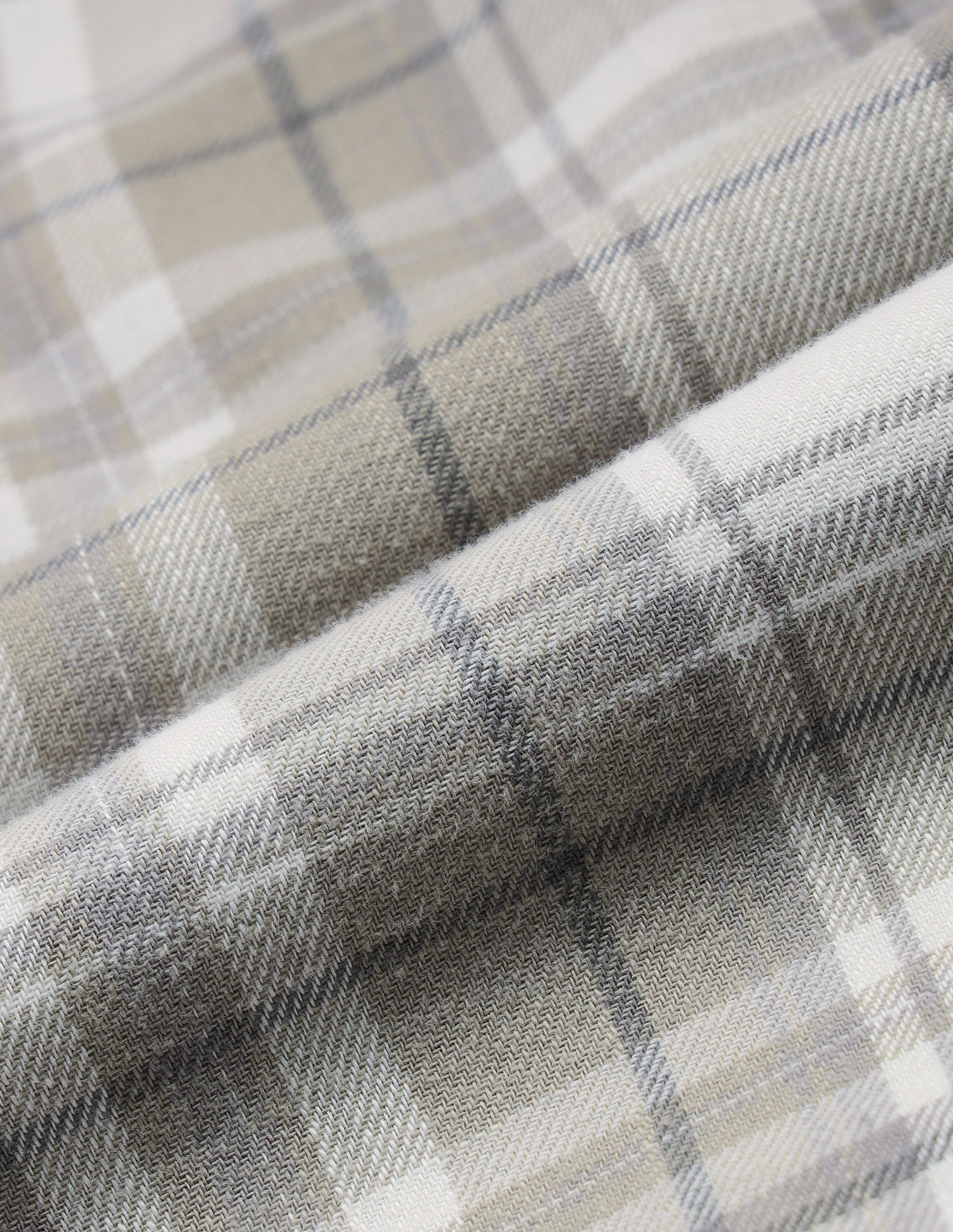 Twill Windowpane Checked Shirt Light Olive - U.S. Polo Assn. India | Large