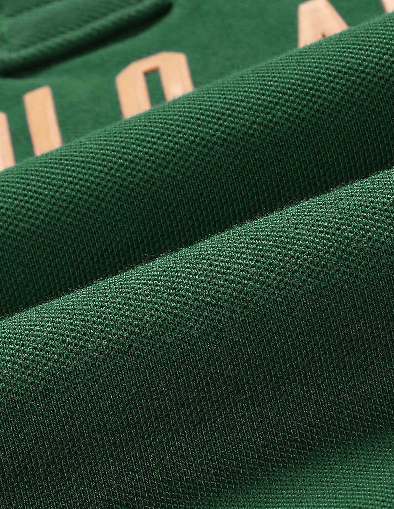 Boys Brand Print Cotton Polo Shirt Green - U.S. POLO ASSN. | Large