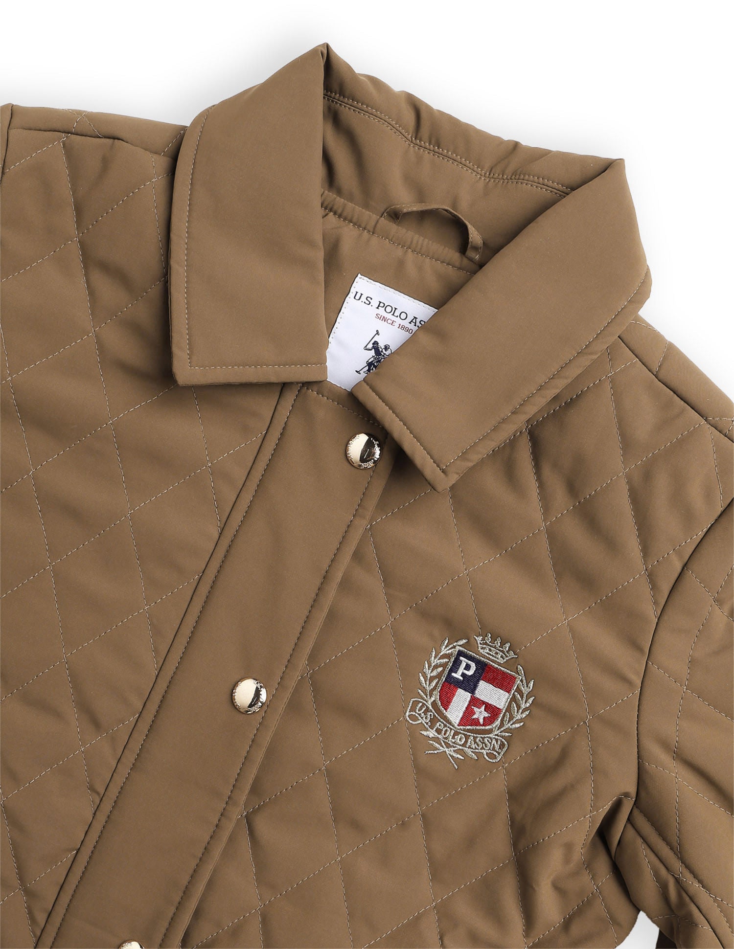 Brand Printed Regular Fit Jacket Brown - U.S. POLO ASSN. | Large