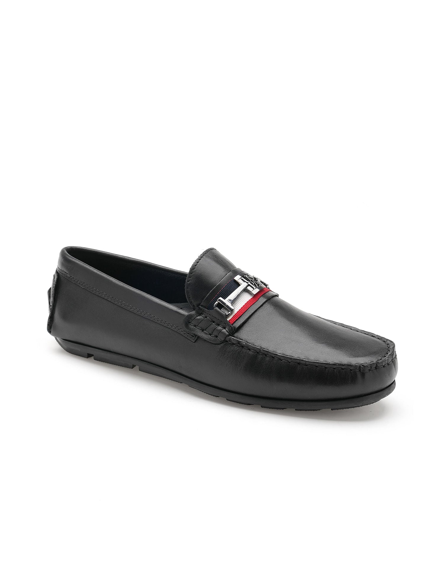 Metallic Logo Patra Slip-Ons Loafers Black - U.S. Polo Assn. India | Large